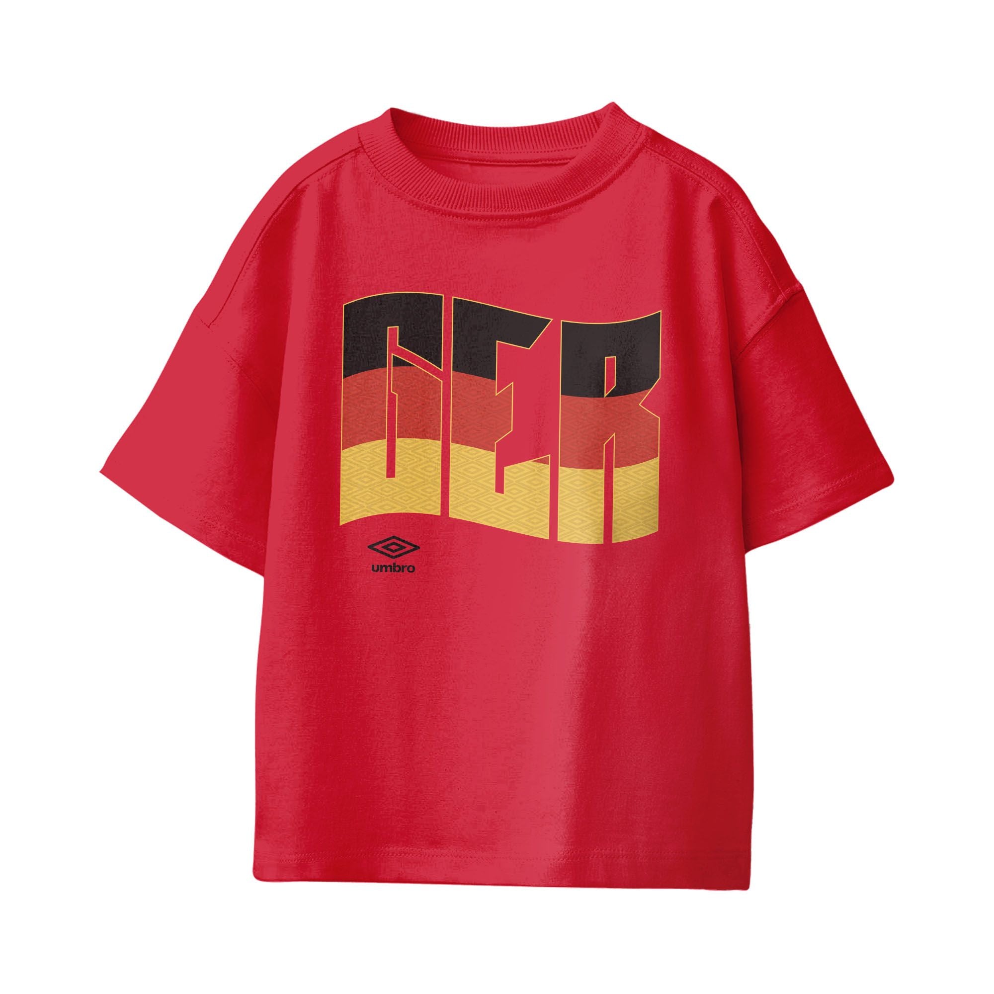 Umbro Kids Germany Wavy Logo T-Shirt Red