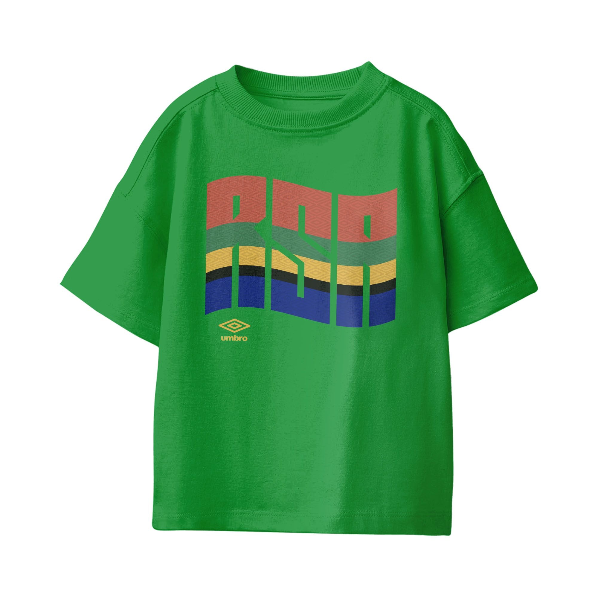 Umbro Kids Unisex South Africa Wavy Logo T-Shirt Turf Green