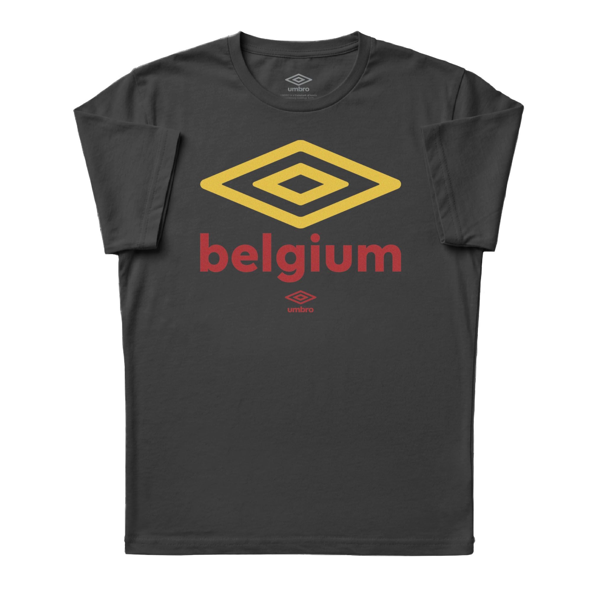 Umbro Adult Belgium Diamond Logo T-Shirt Black