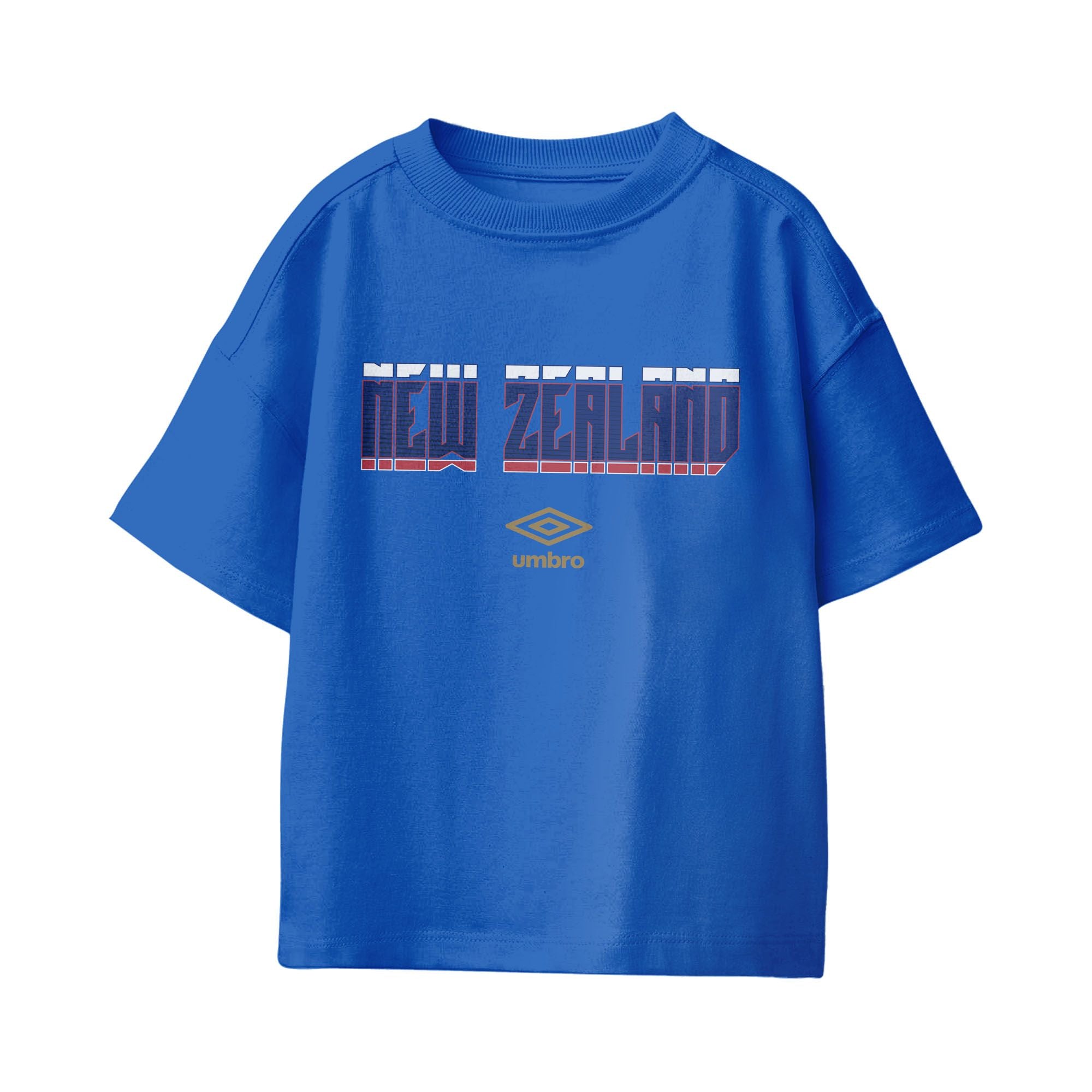 Umbro New Zealand Stacked Soccer T-Shirt Royal