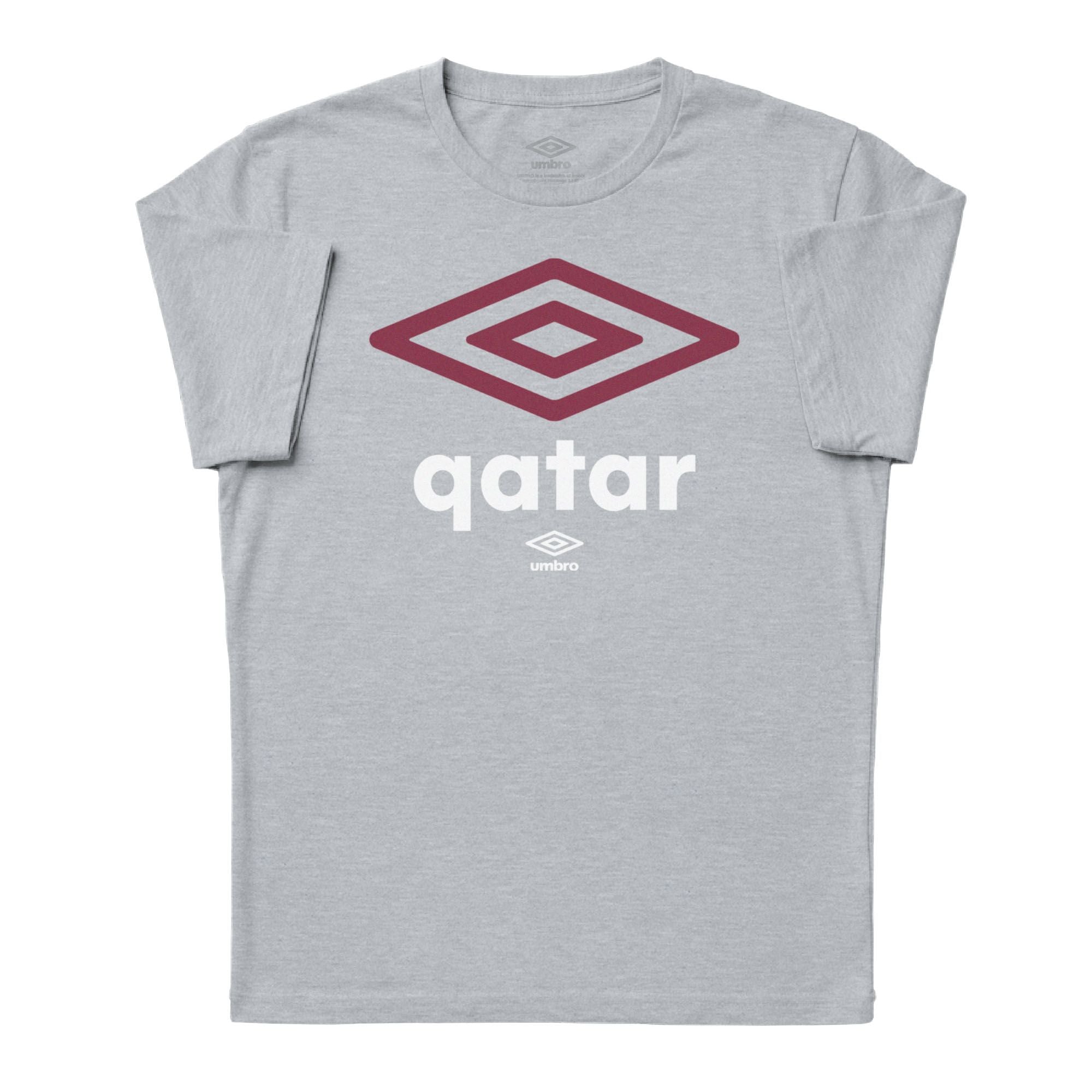Umbro Qatar Diamond Logo T-Shirt Sport Grey
