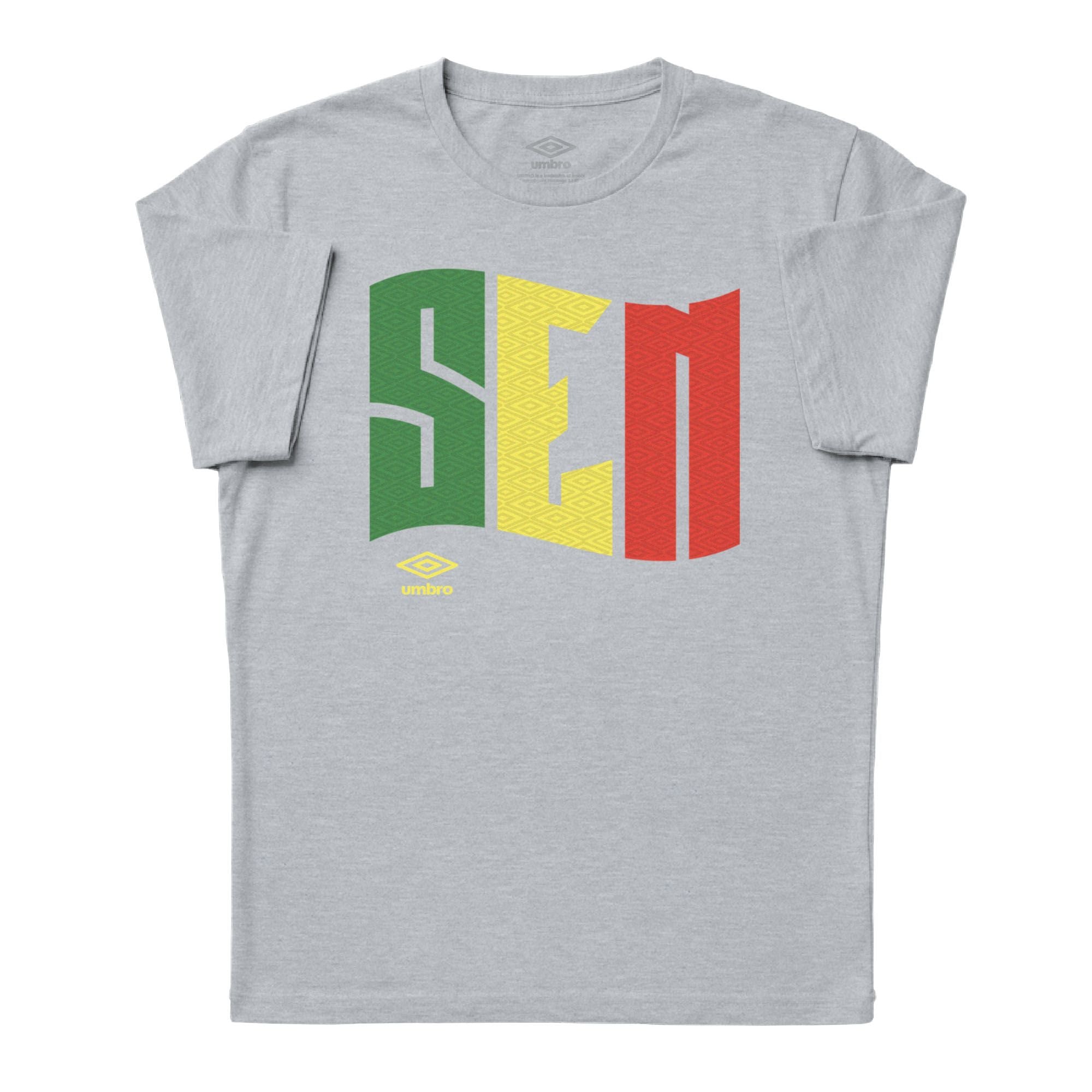 Umbro Adult Senegal Wavy Logo T-Shirt Sport Grey