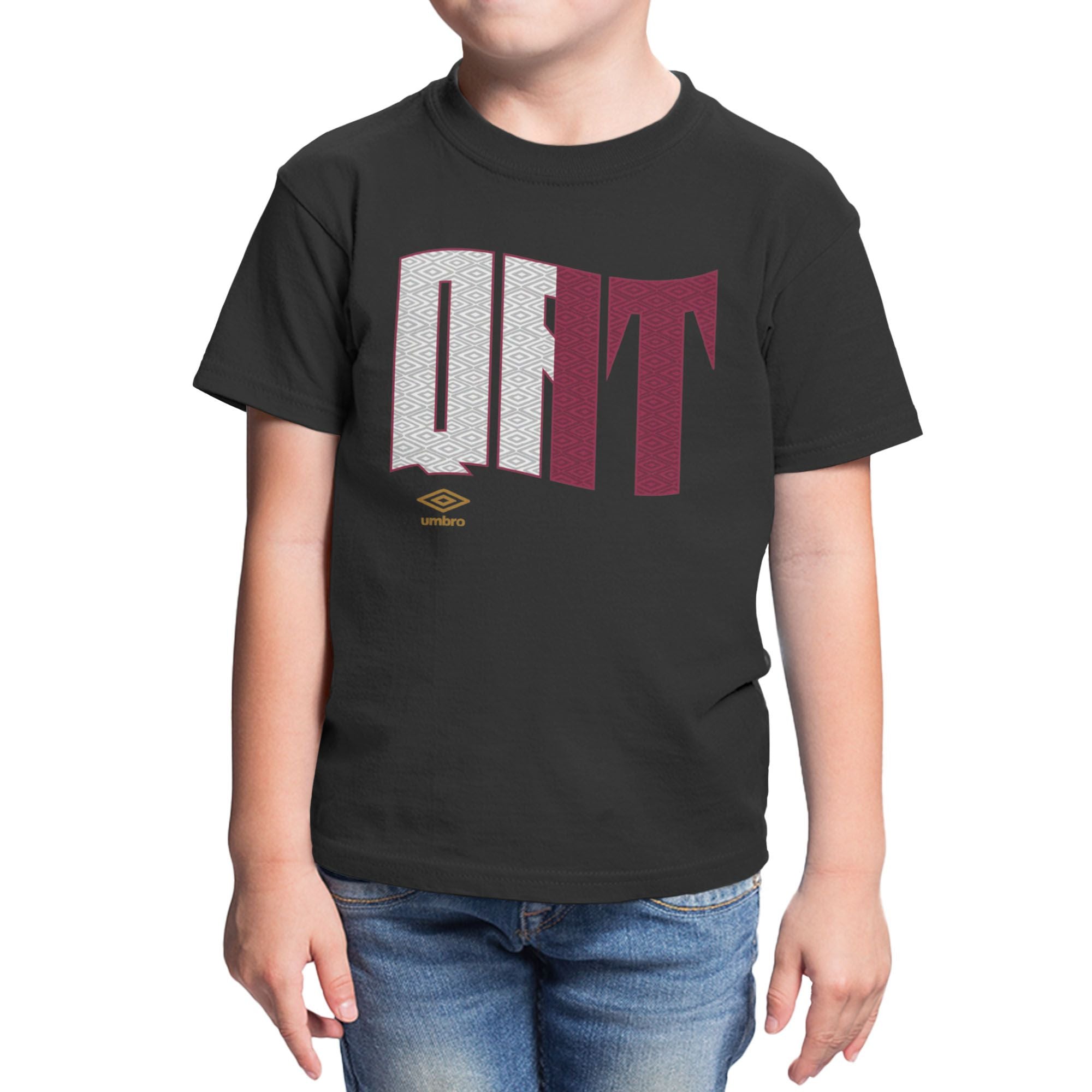 Umbro Kids Qatar Wavy Logo T-Shirt