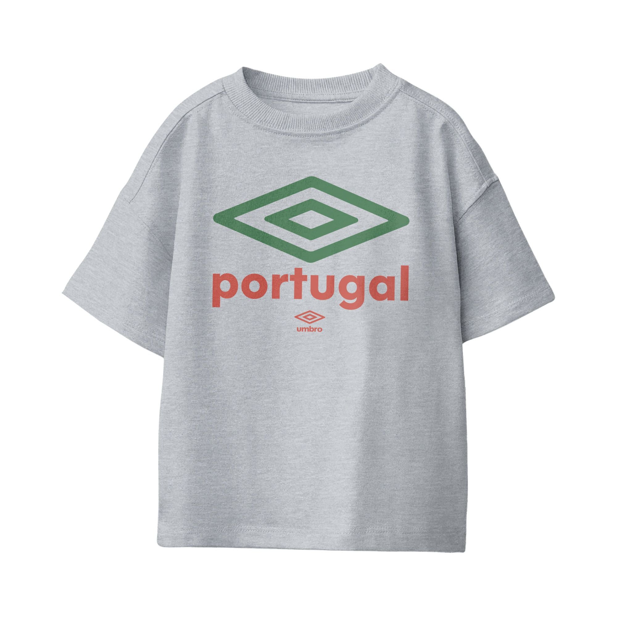 Umbro Kids Portugal Diamond Logo T-Shirt Sport Grey