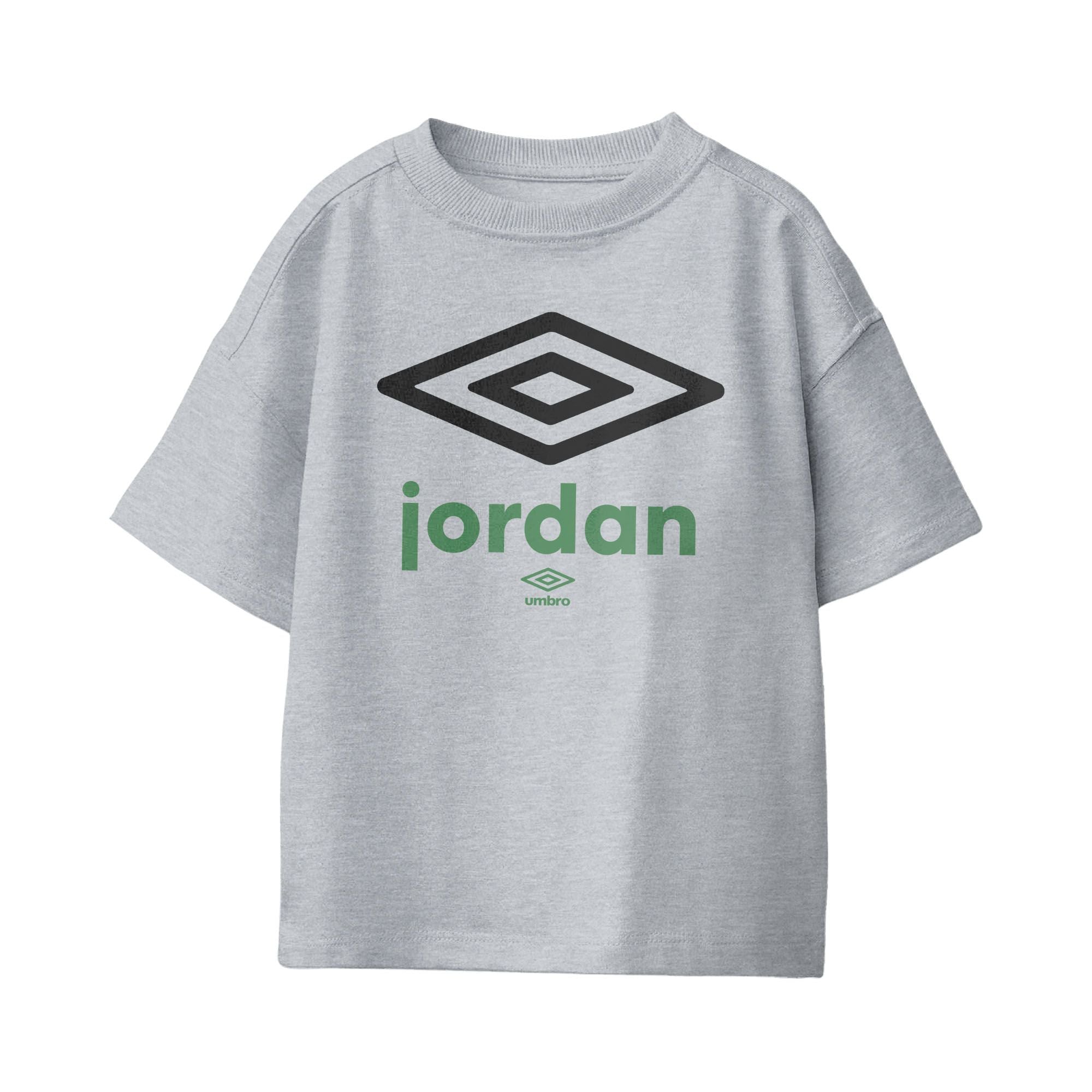 Umbro Kids Unisex Jordan Diamond Logo T-Shirt Sport Grey