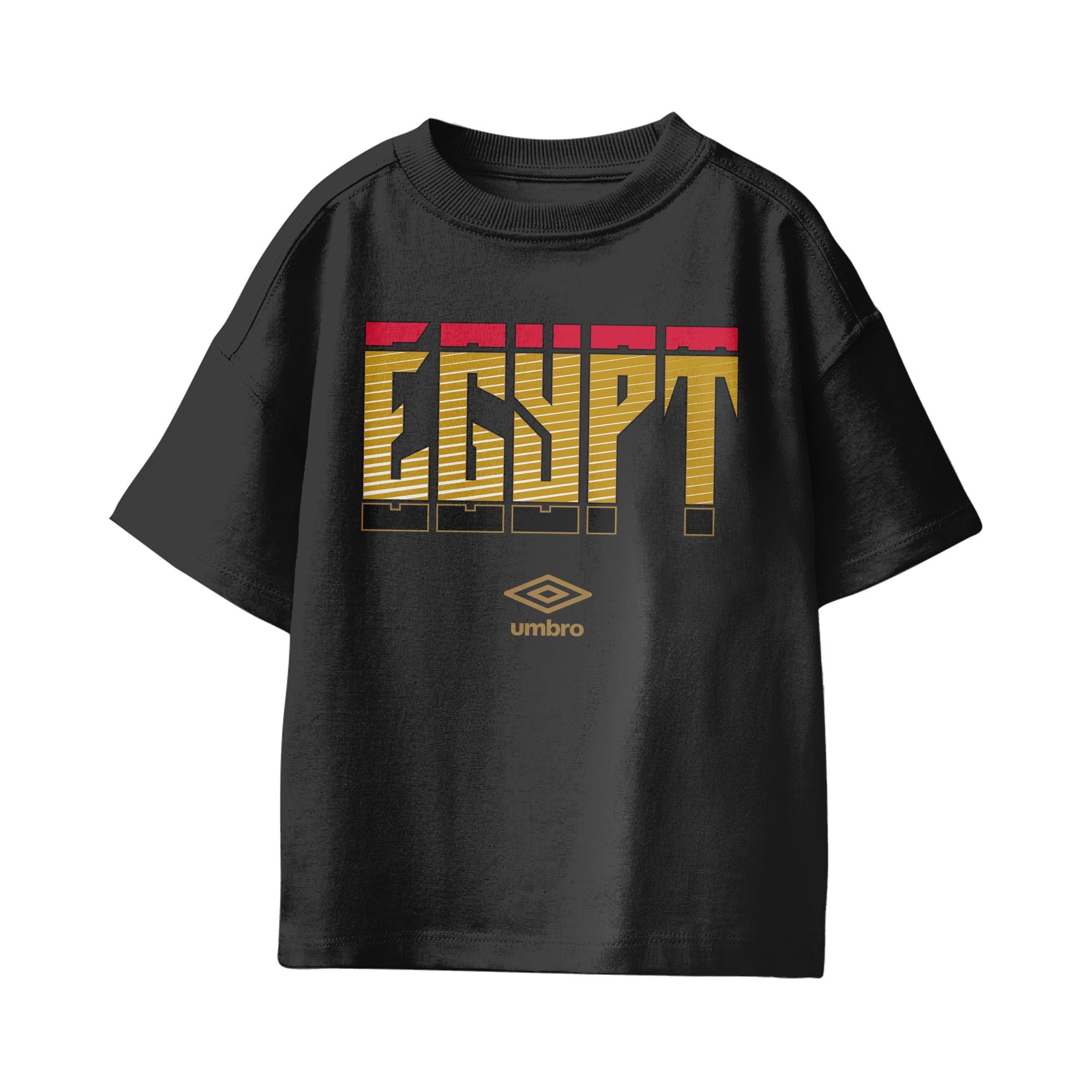 Umbro Egypt Stacked Soccer T-Shirt Black