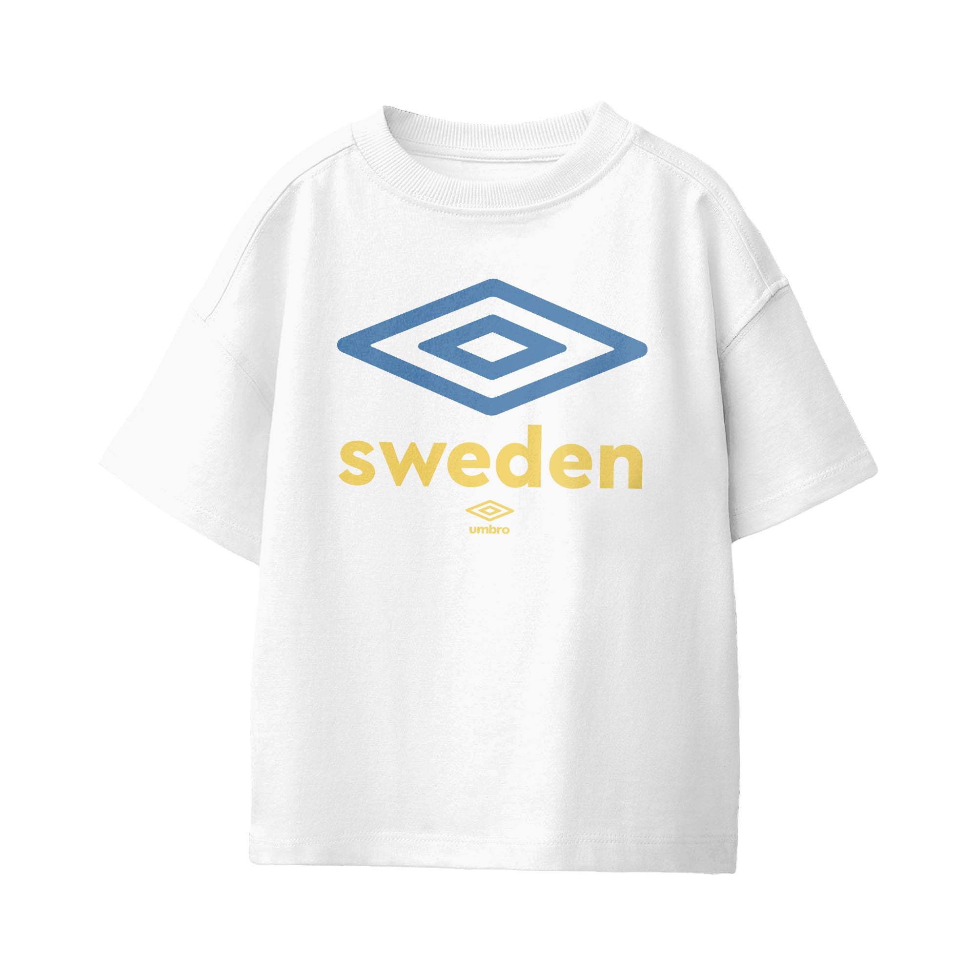 Umbro Kids Unisex Sweden Diamond Logo T-Shirt White