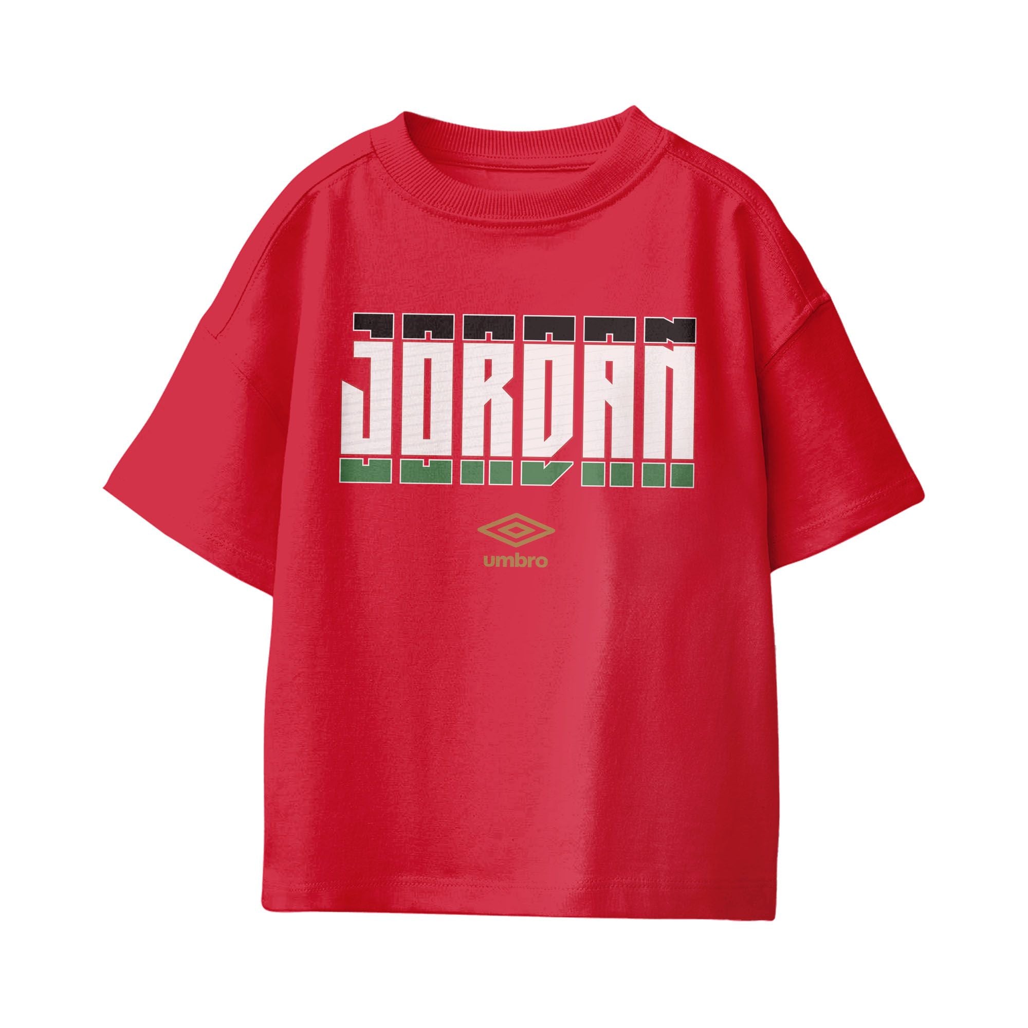 Umbro Jordan Stacked Soccer T-Shirt Red
