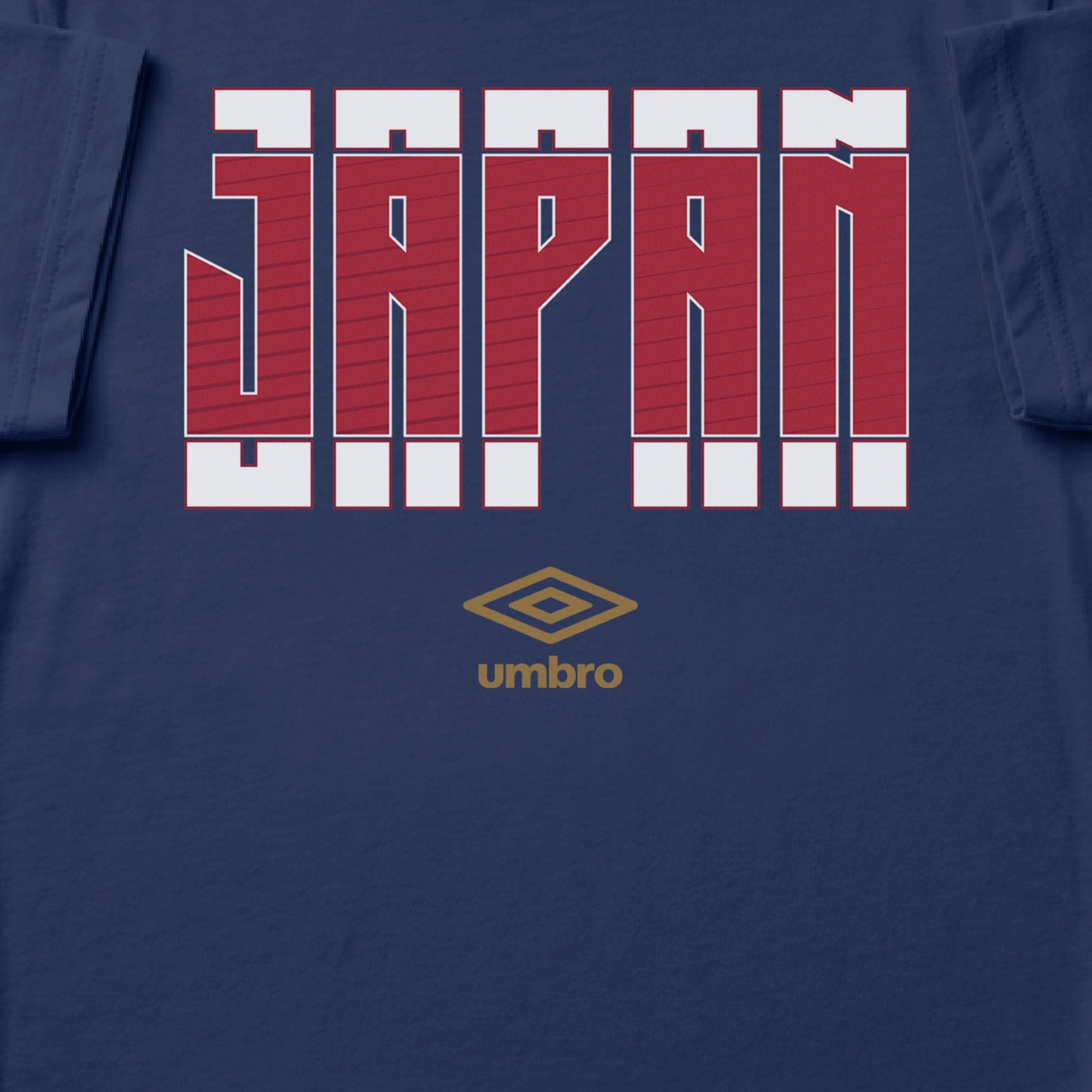 Japan Stacked navy blue soccer t shirt in 100% cotton with short sleeves - Shop men's workout tees by Umbro
