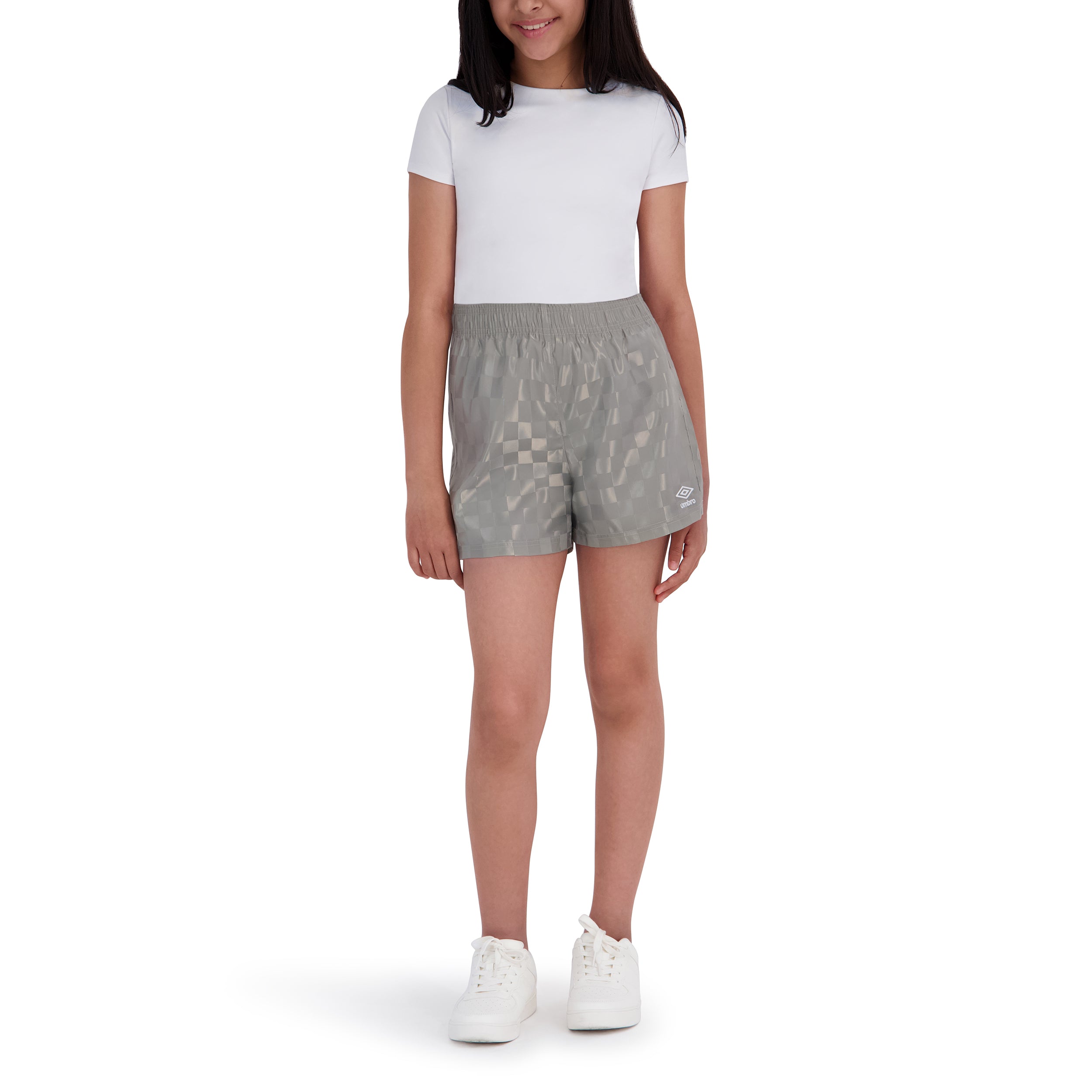 Umbro Girl's Checkered Athletic Short