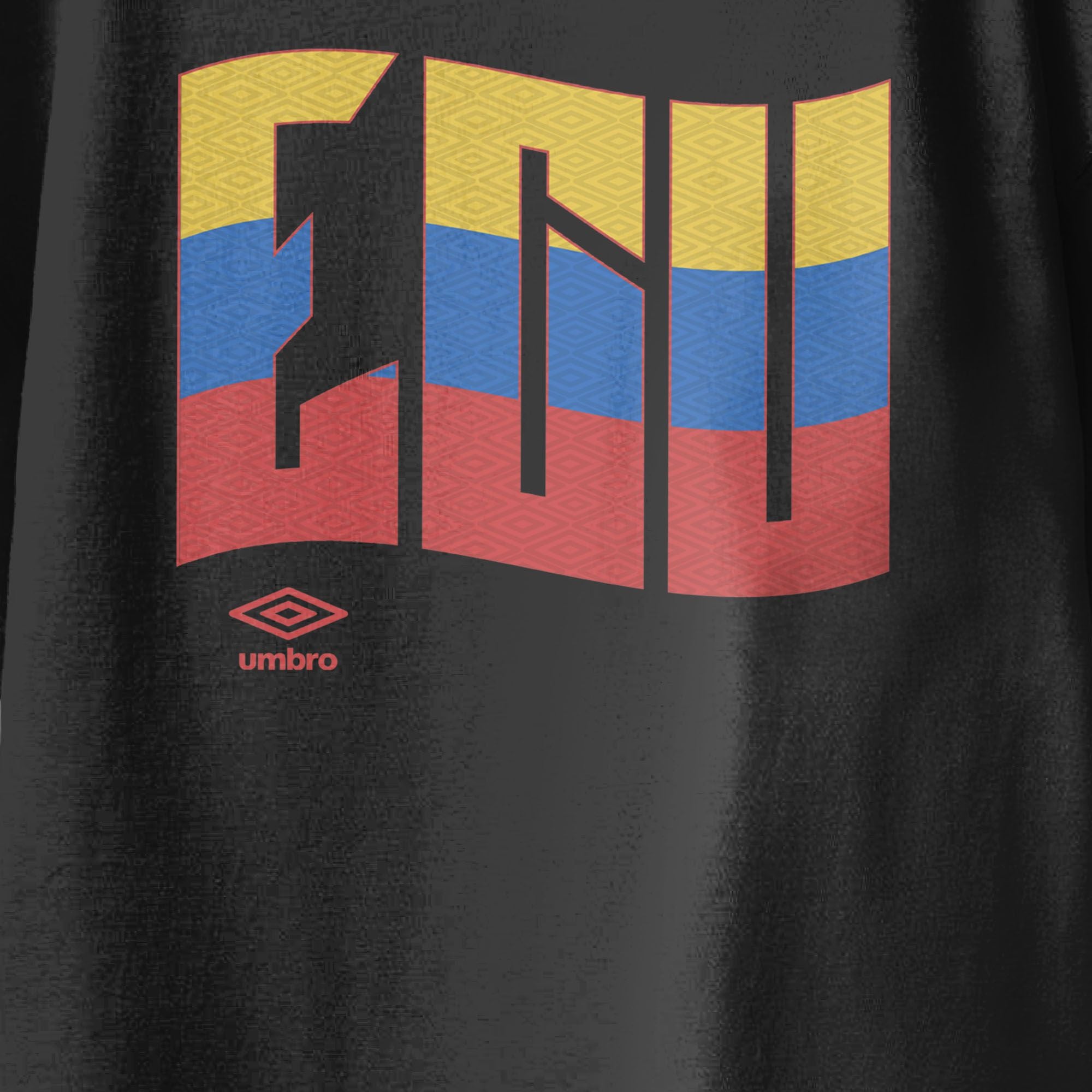 Kids’ Ecuador wavy graphic black soccer Tshirt. Shop football team tees in soft cotton by Umbro.