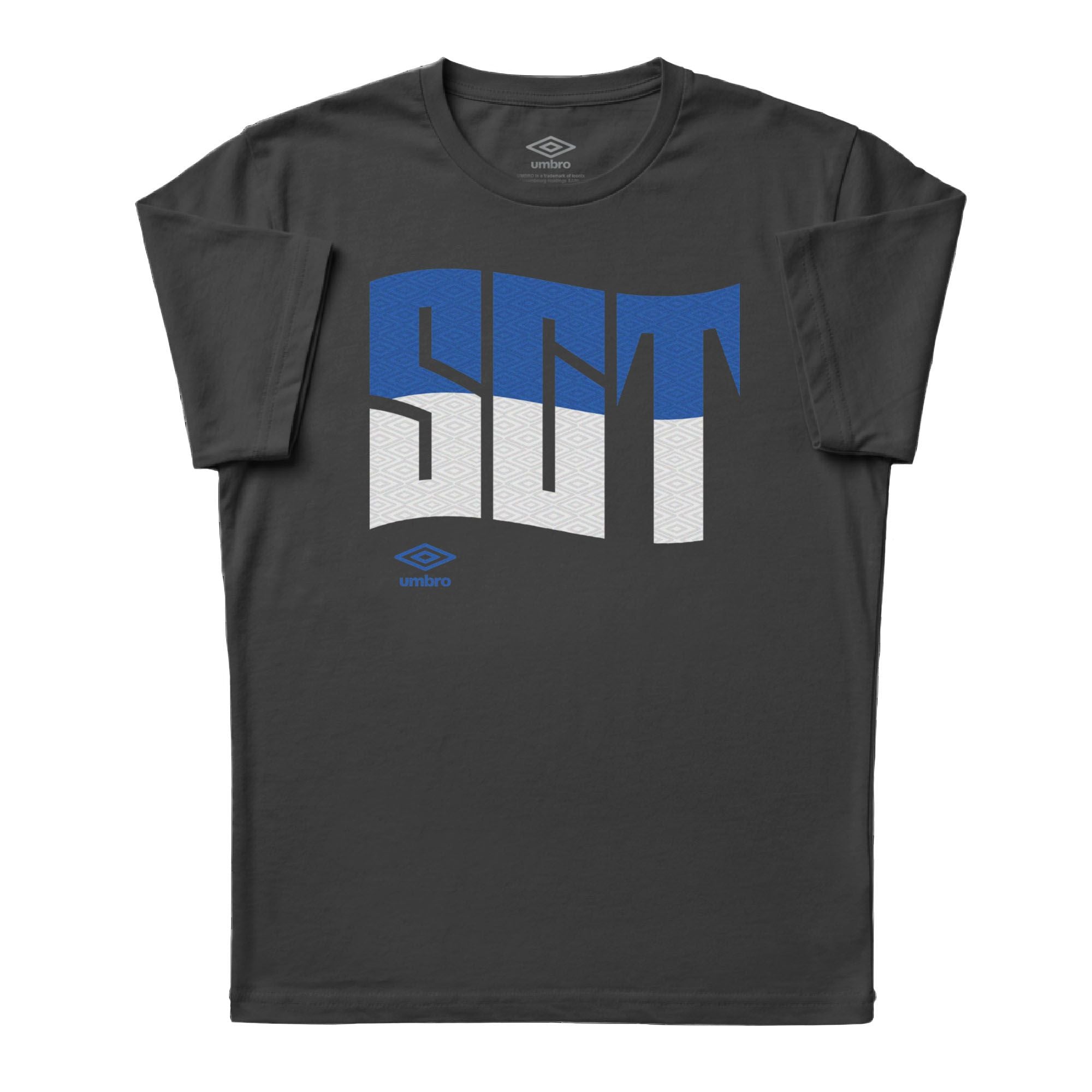 Scotland wavy graphic black soccer Tees. Shop football team t-shirts in soft cotton by Umbro.
