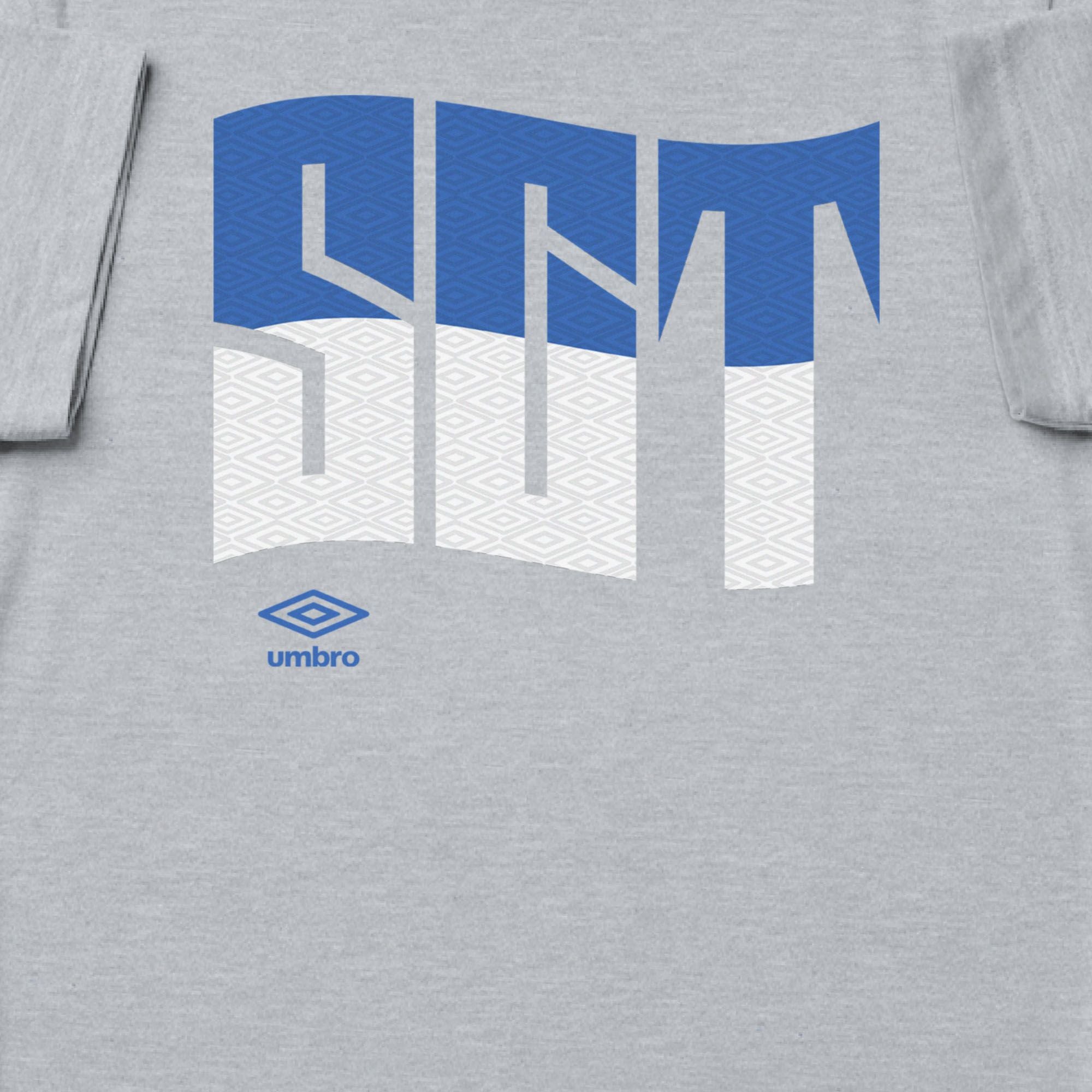 Scotland wavy graphic sport grey soccer Tshirt. Shop football team tees in soft cotton by Umbro.