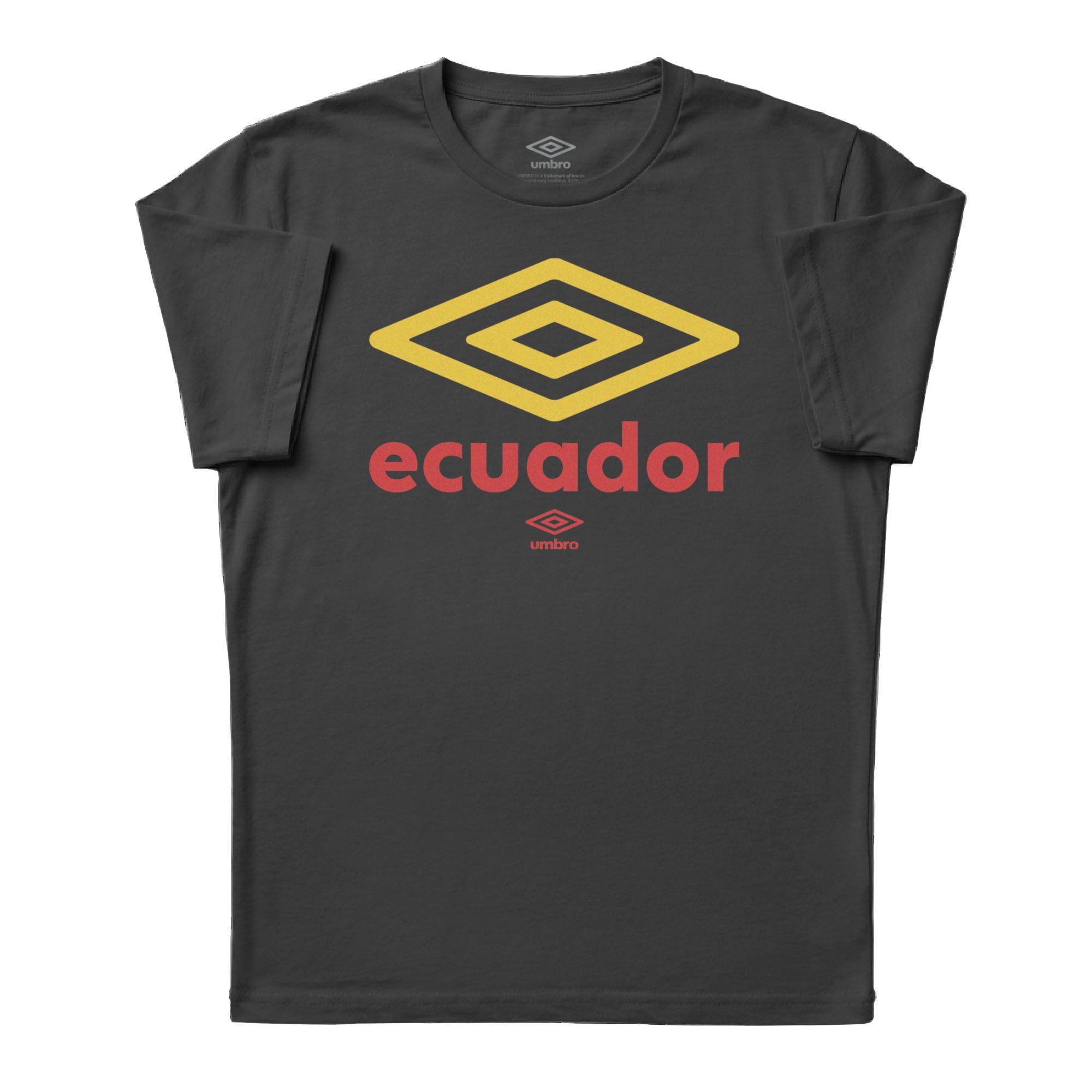 Ecuador diamond logo black soccer tees. Shop football team t-shirts in soft cotton by Umbro.