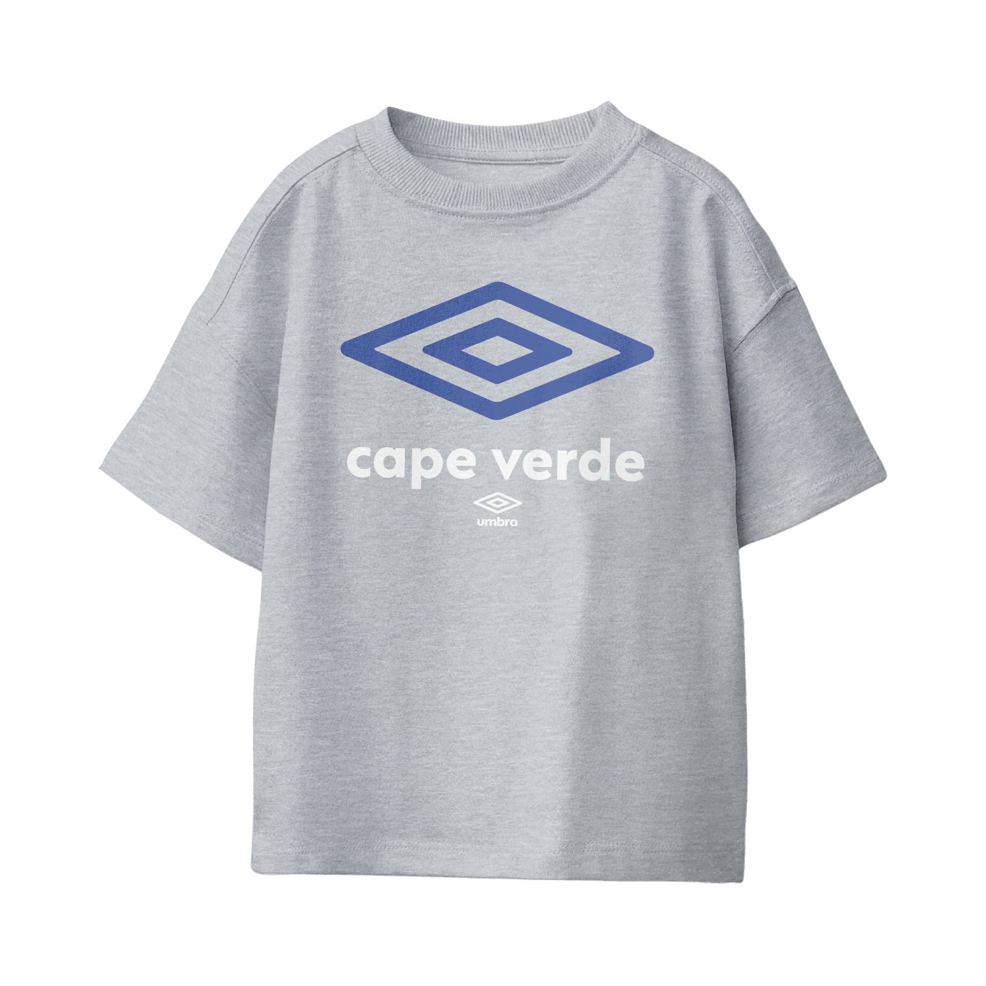 Kids’ Cape Verde diamond logo sport grey soccer Tees / Shop football team t-shirts in soft cotton by Umbro.