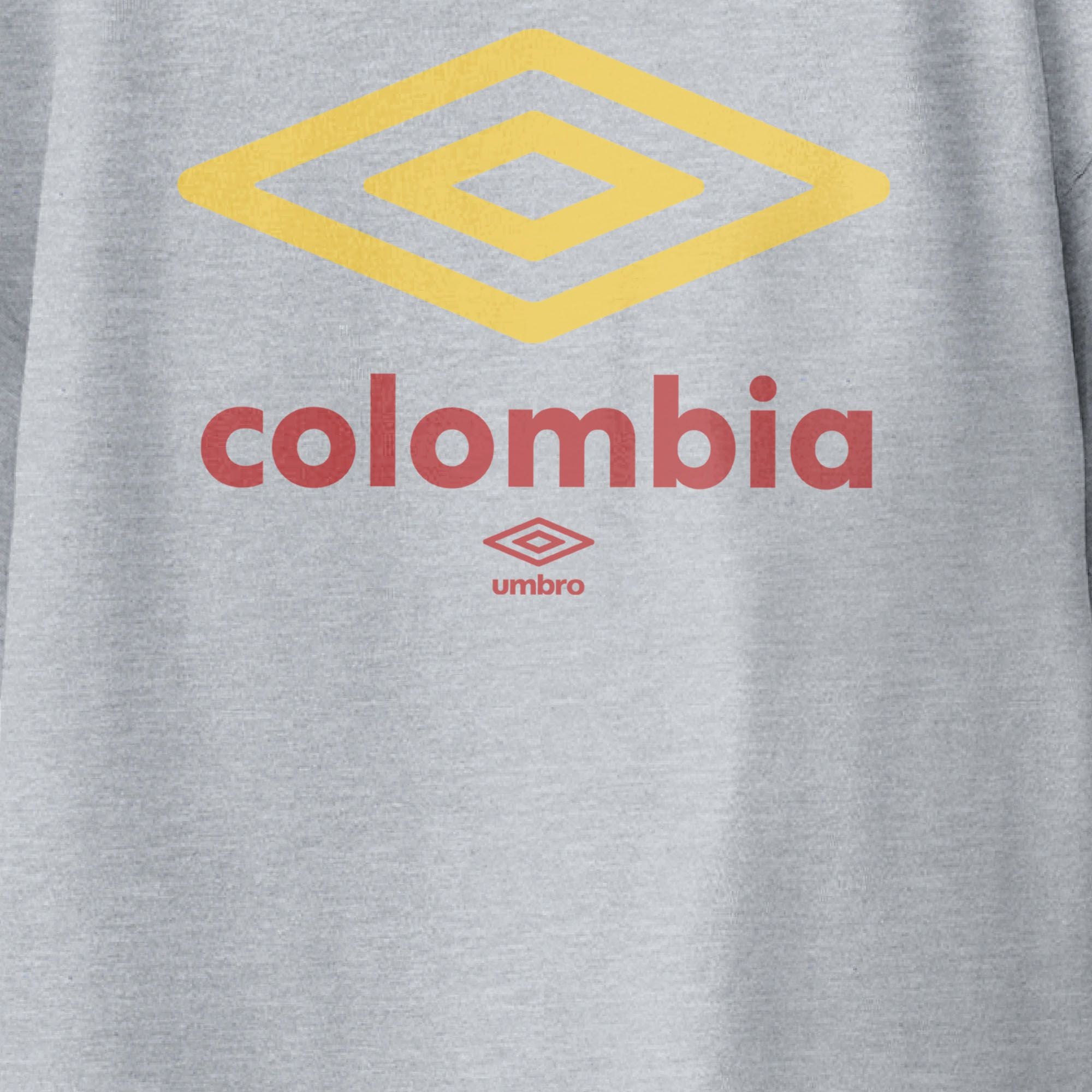 Kids’ Colombia diamond logo sport grey soccer Tees / Shop football team te-shirts in soft cotton by Umbro.