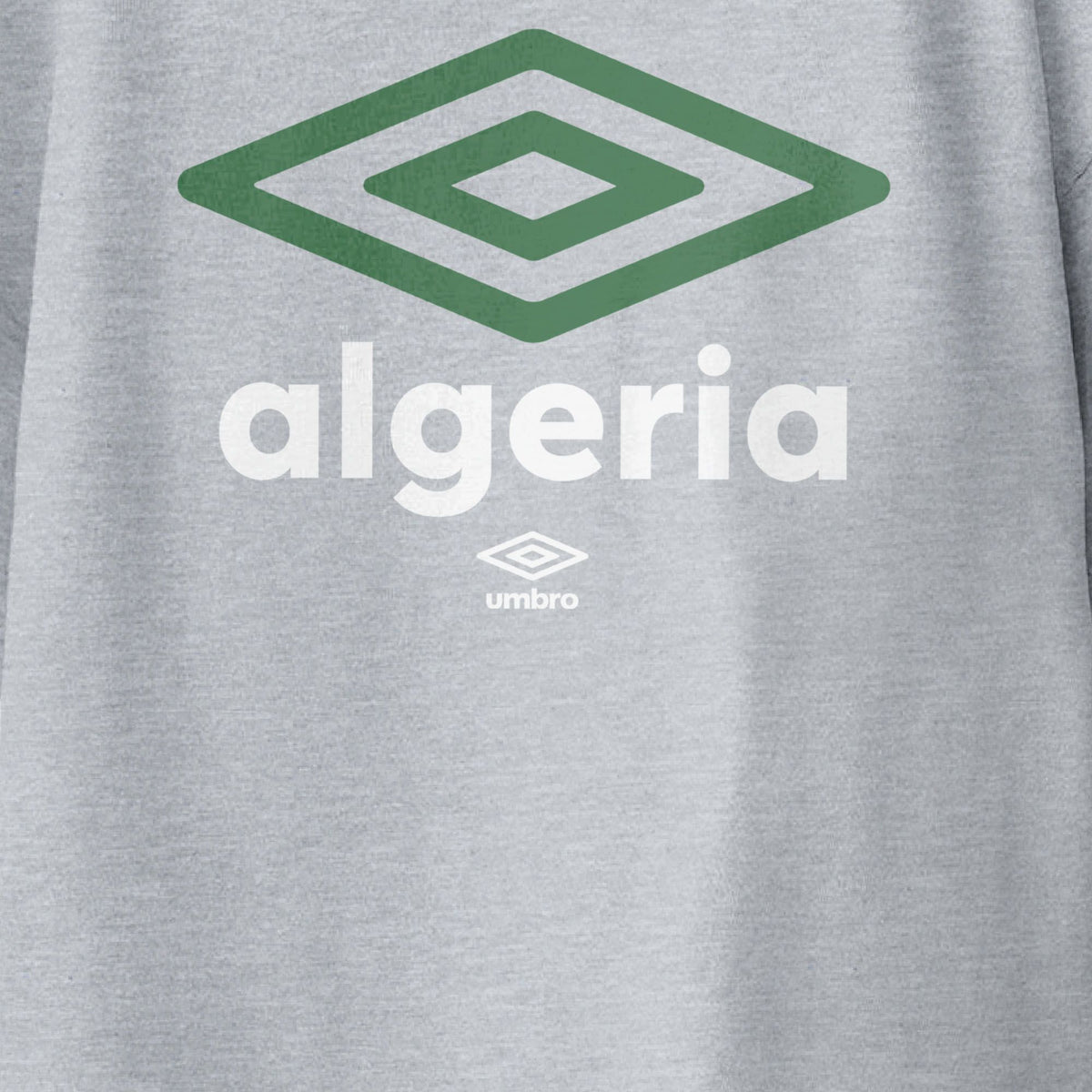 Umbro Kids Sport Grey Algeria Diamond Logo T-Shirt 100% cotton. Shop kids logo tees by Umbro.