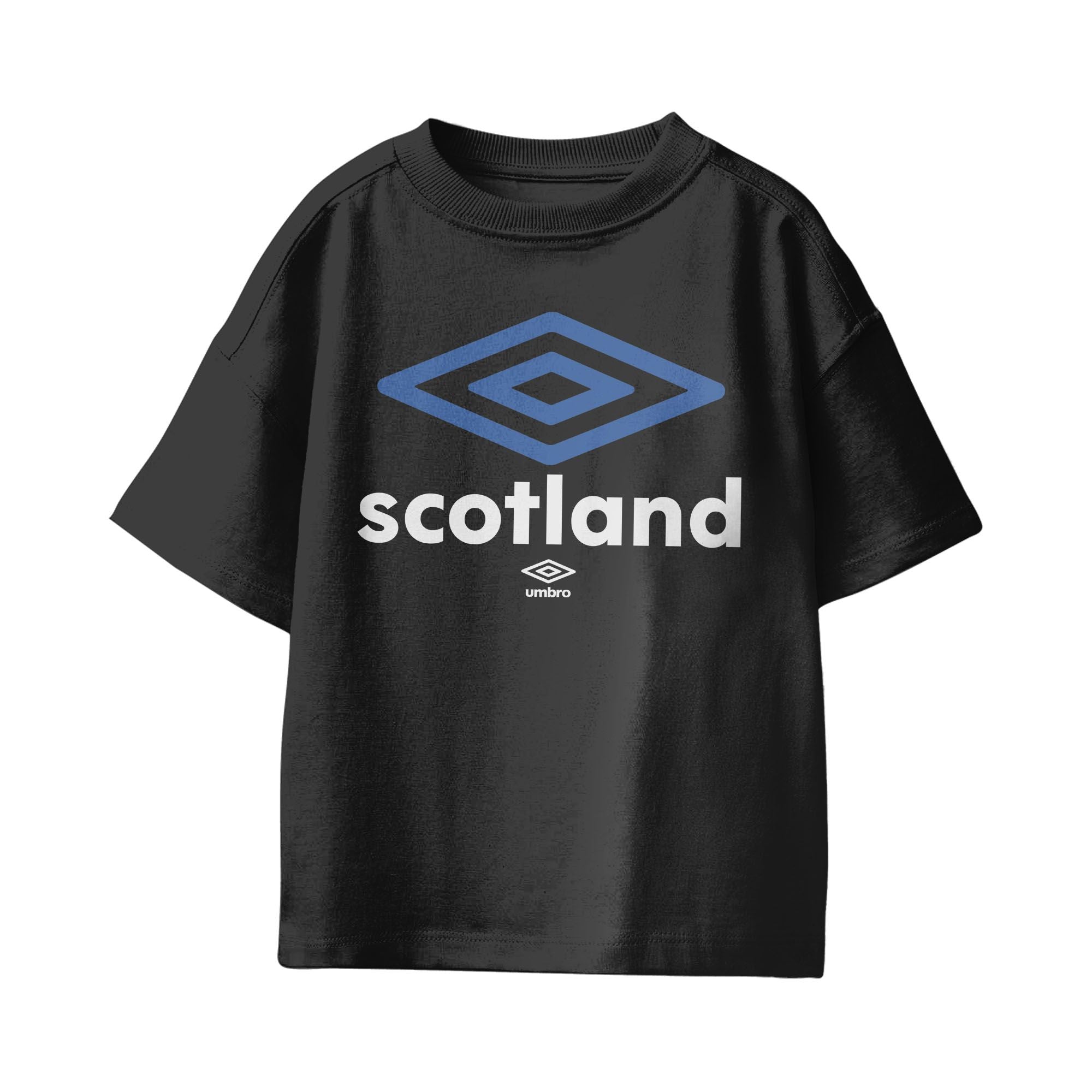 Kids’ Scotland diamond logo black soccer Tees. Shop football team t-shirts in soft cotton by Umbro.