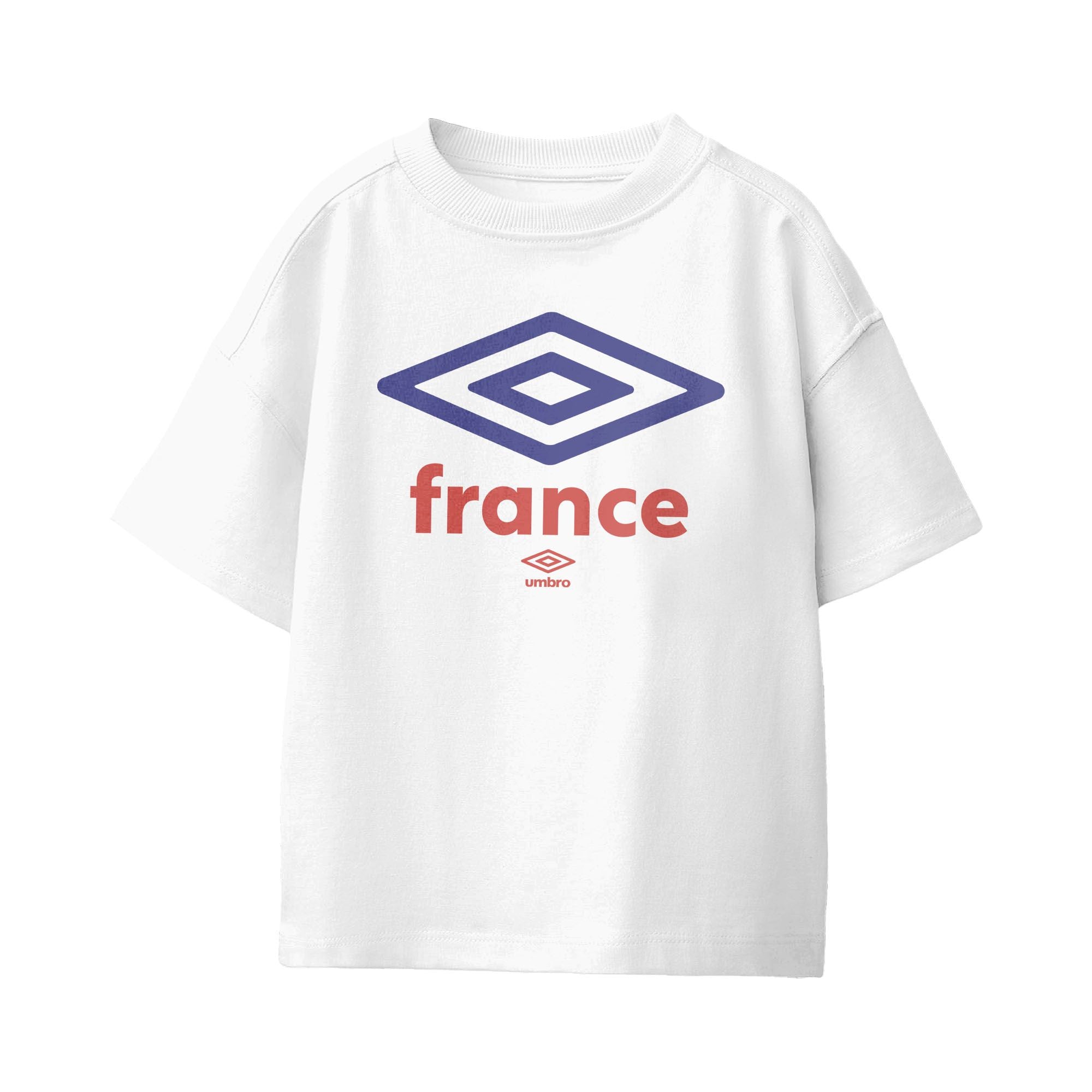 Umbro Kids France Diamond Logo T-Shirt White
