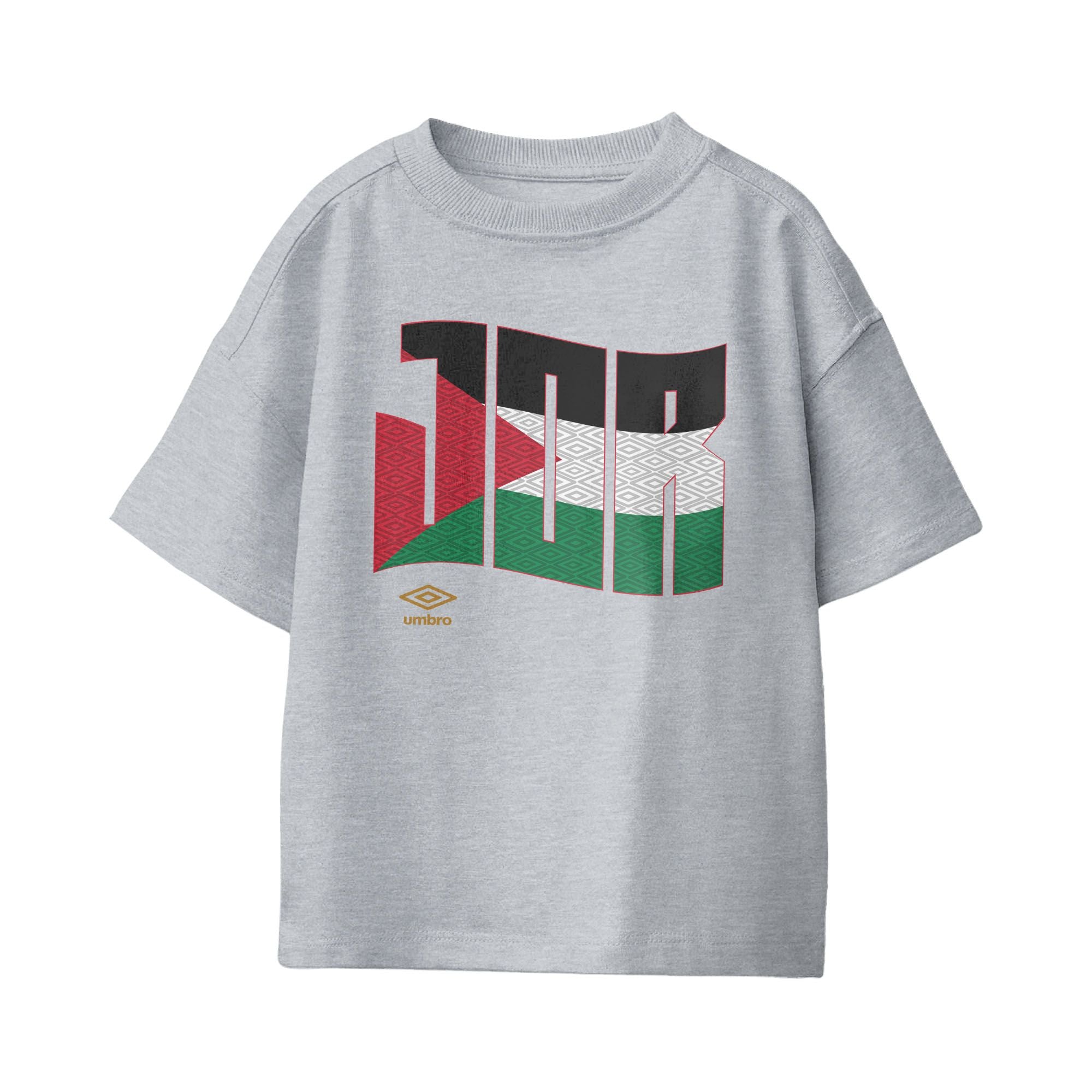 Umbro Kids Jordan Wavy Logo T-Shirt Sport Grey