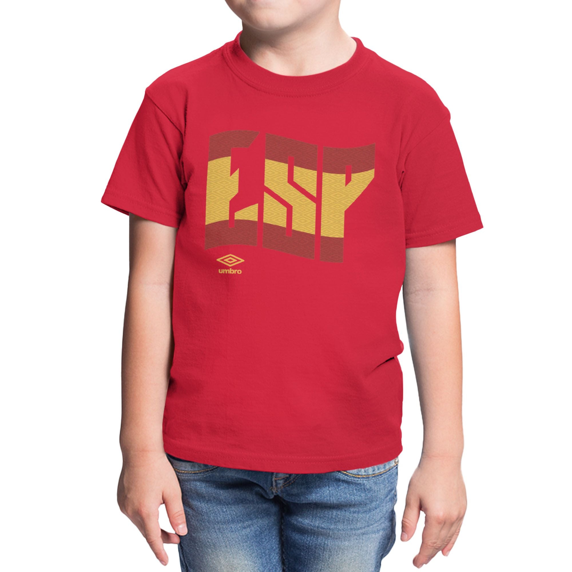 Umbro Kids Spain Wavy Logo T-Shirt