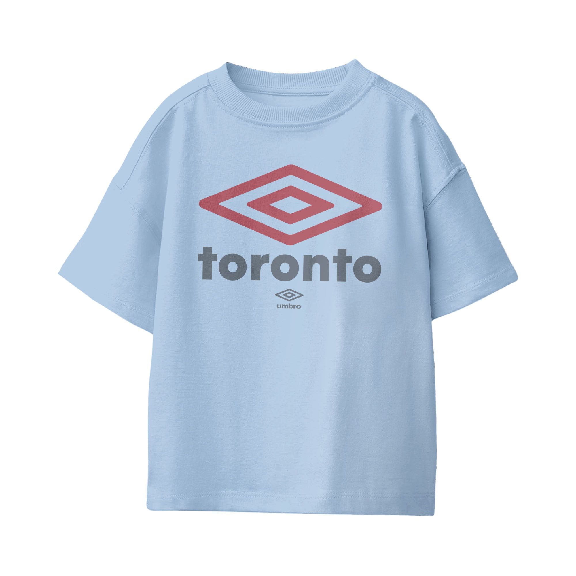 Umbro Kids Unisex Toronto City Diamond Logo T-Shirt Light Blue