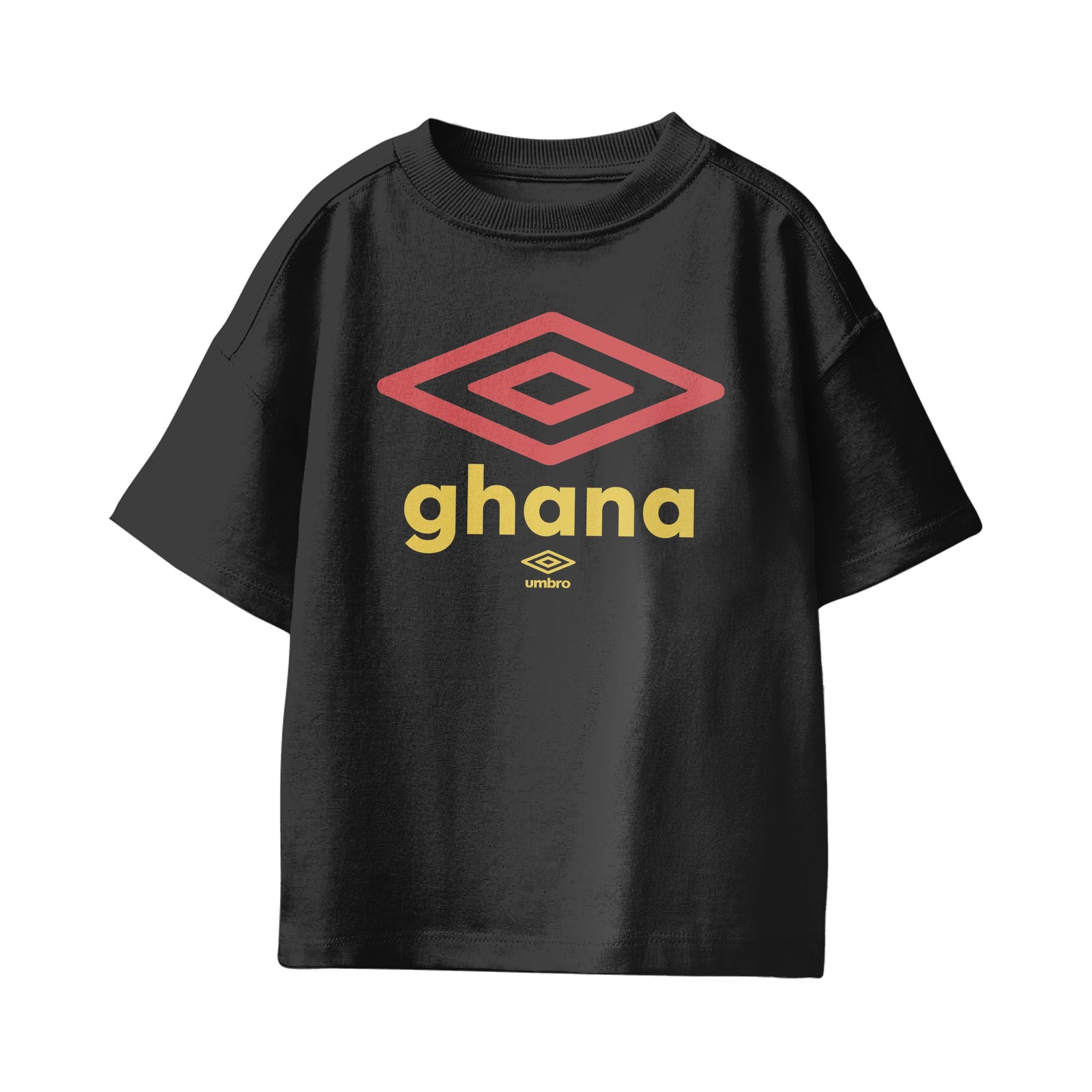 Umbro Kids Ghana Diamond Logo T-Shirt Black