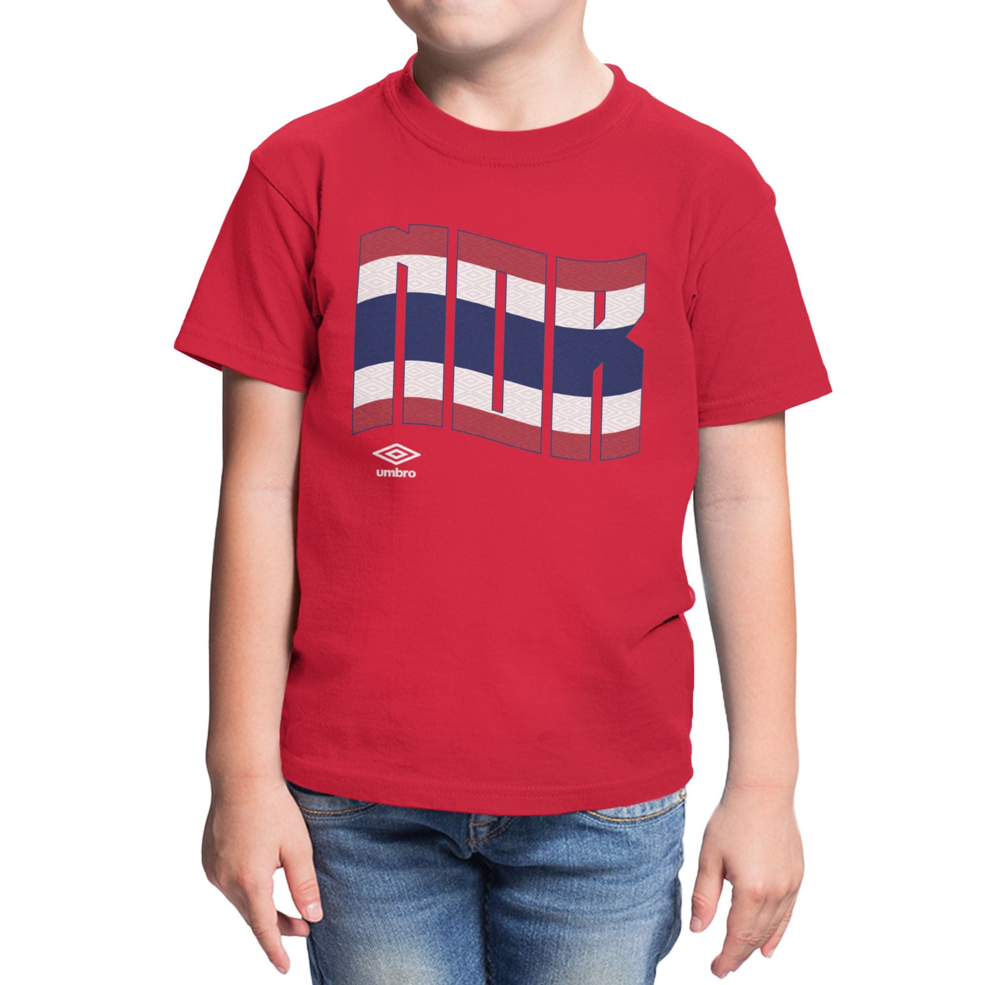 Umbro Kids Norway Wavy Logo T-Shirt