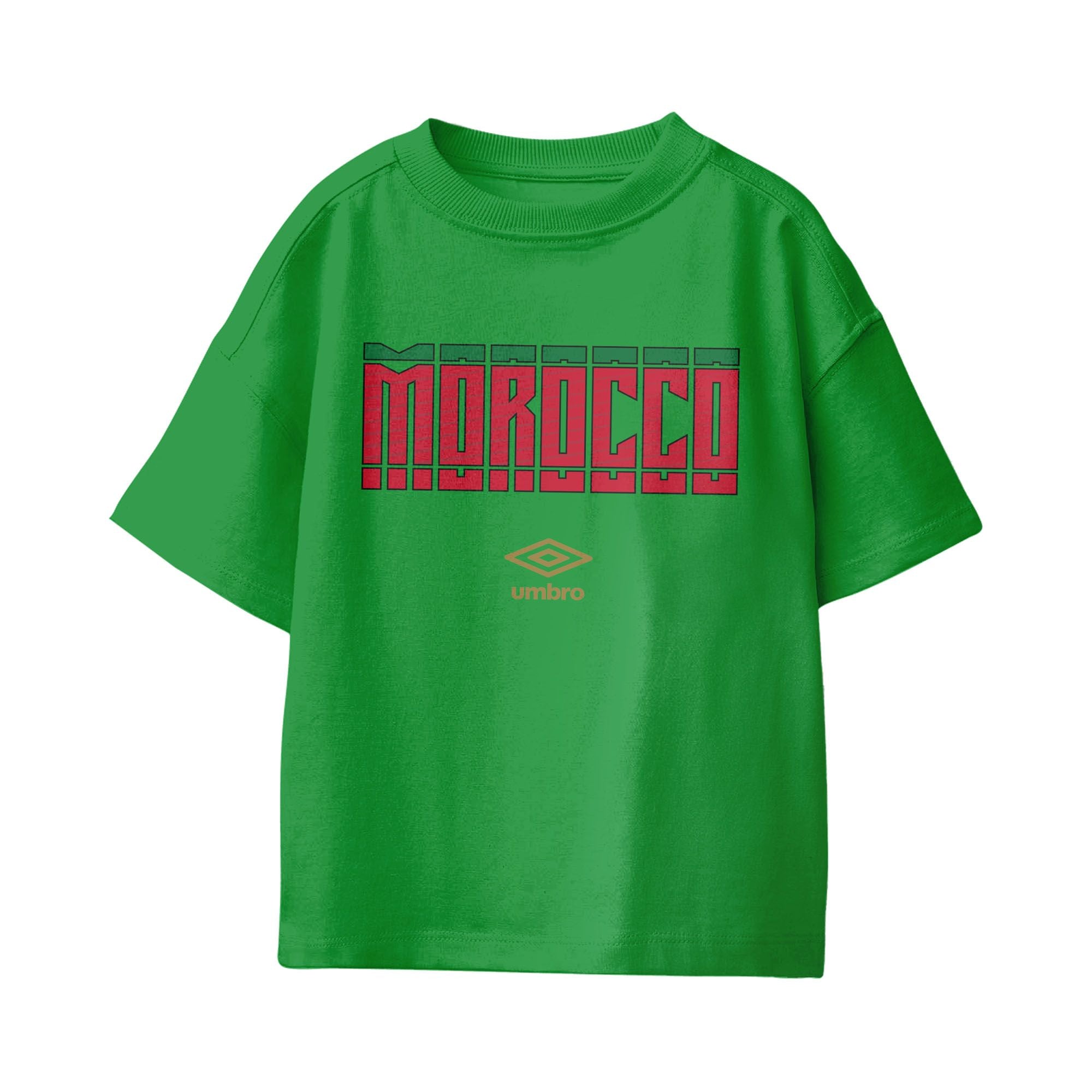 Umbro Morocco Stacked Soccer T-Shirt Turf Green