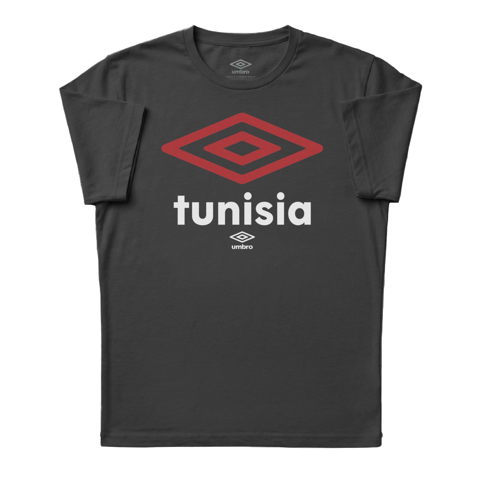 Umbro Adult Unisex Tunisia Diamond Logo T-Shirt Black