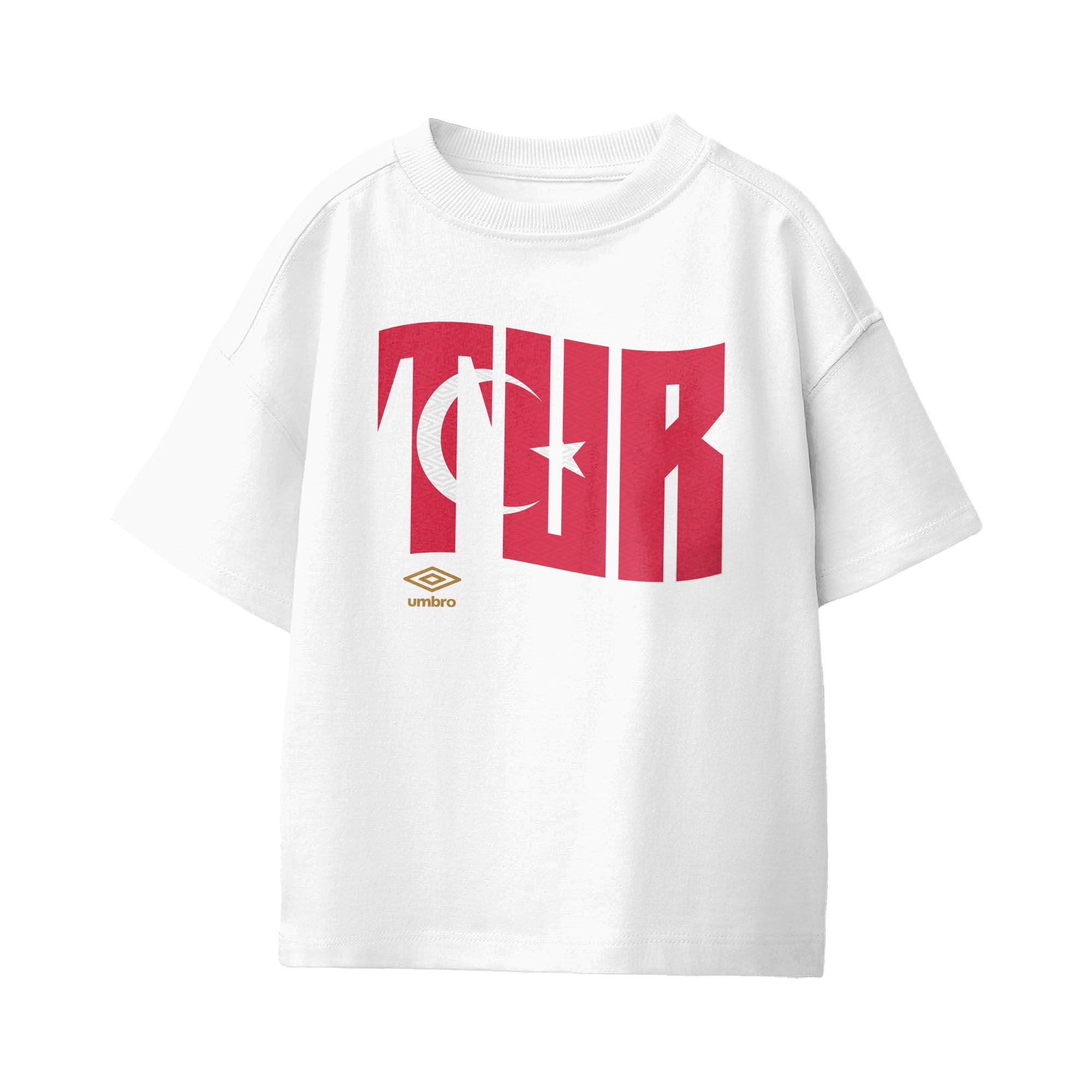 Umbro Kids Turkey Wavy Logo T-Shirt White
