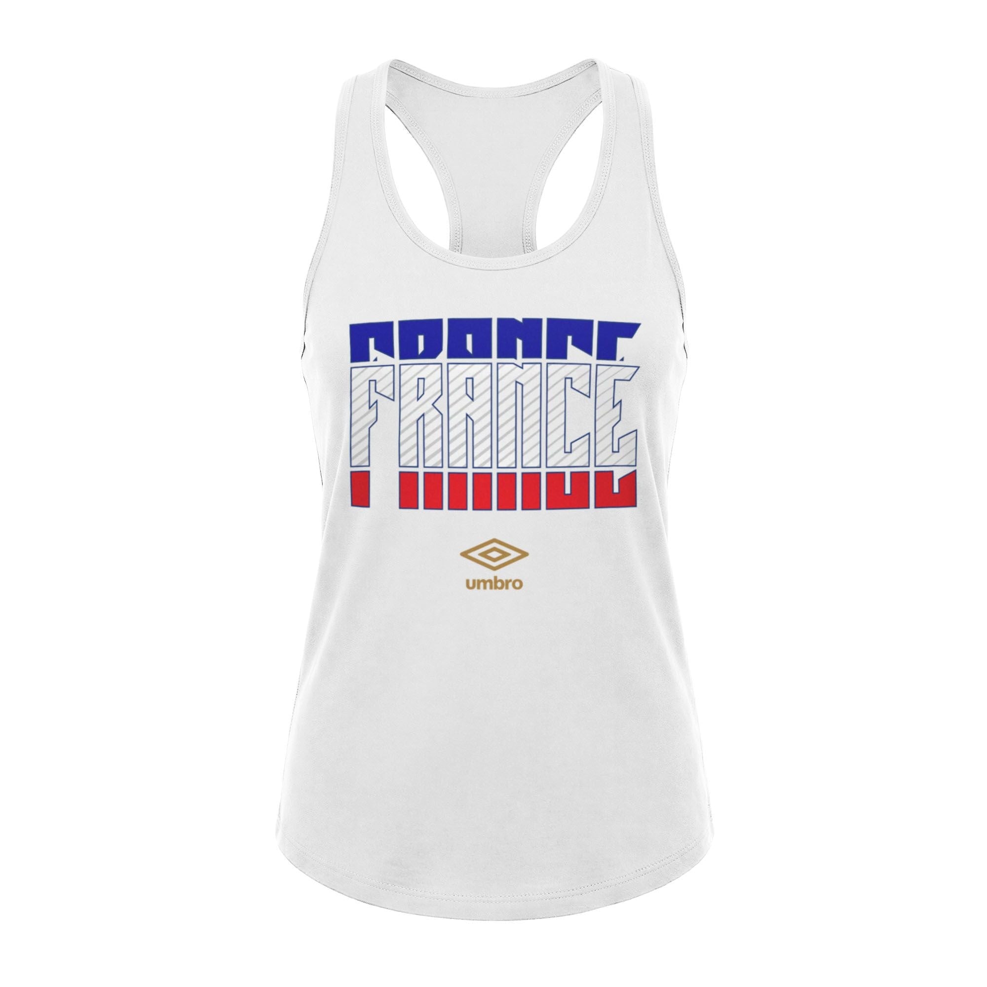 Umbro France Stacked Soccer Tank Bright White