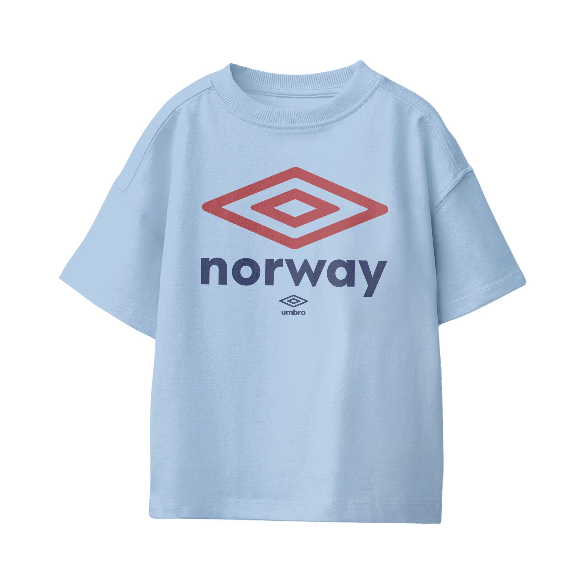 Umbro Kids Norway Diamond Logo T-Shirt Light Blue