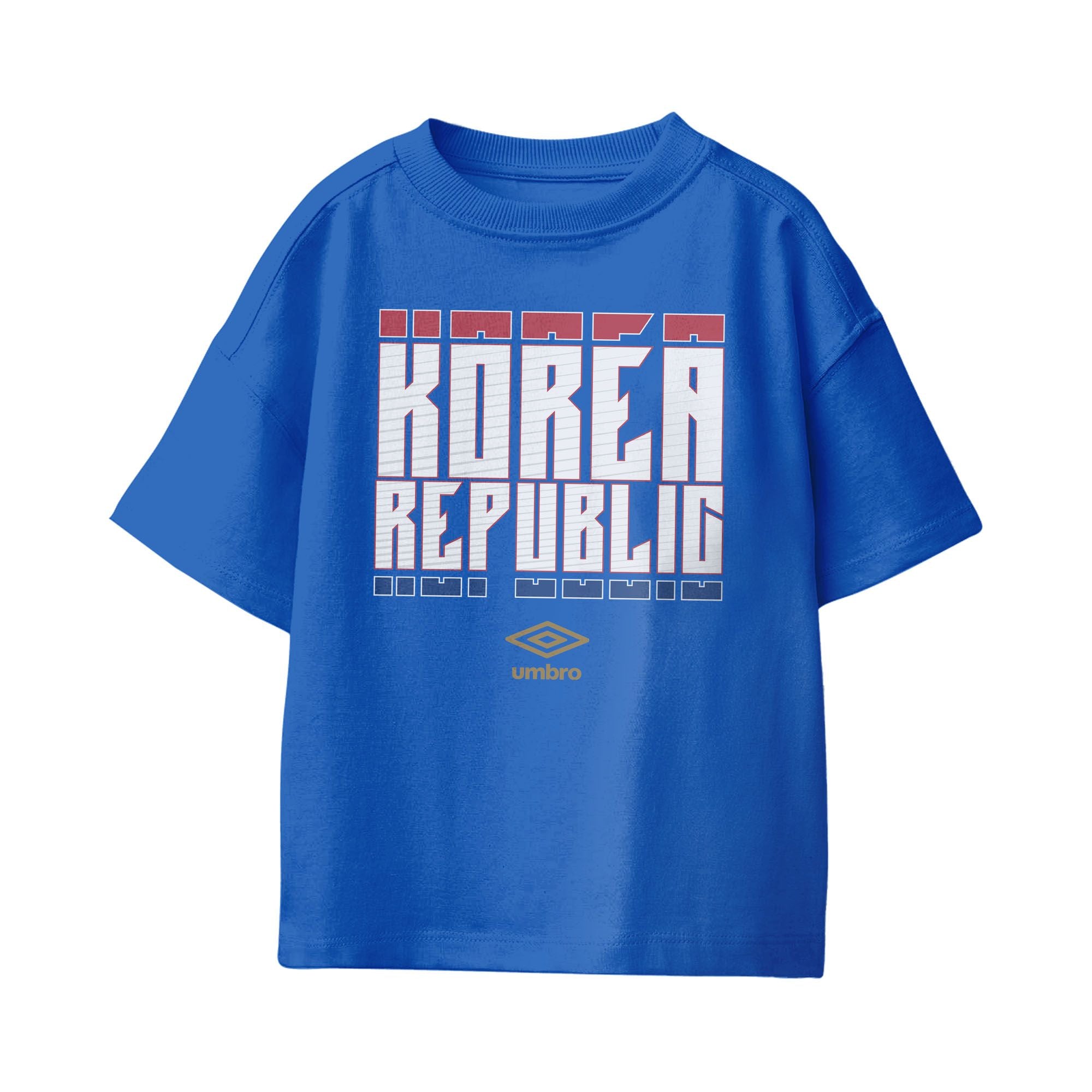 Umbro Korea Republic Stacked Soccer T-Shirt Royal