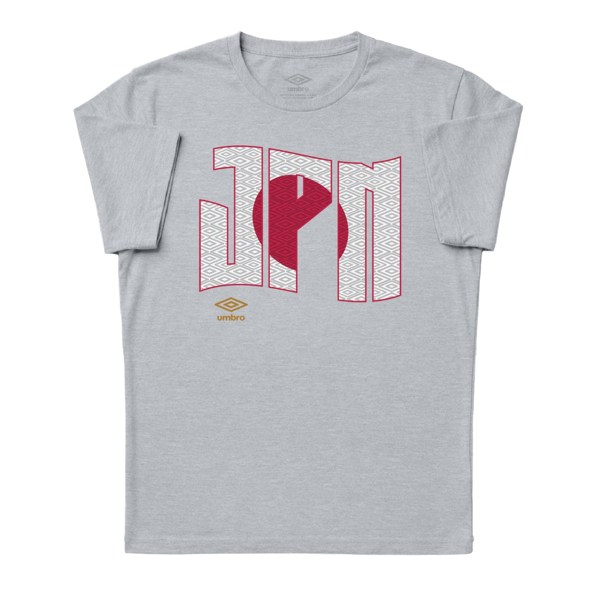 Umbro Adult Unisex Japan Wavy Logo T-Shirt Sport Grey