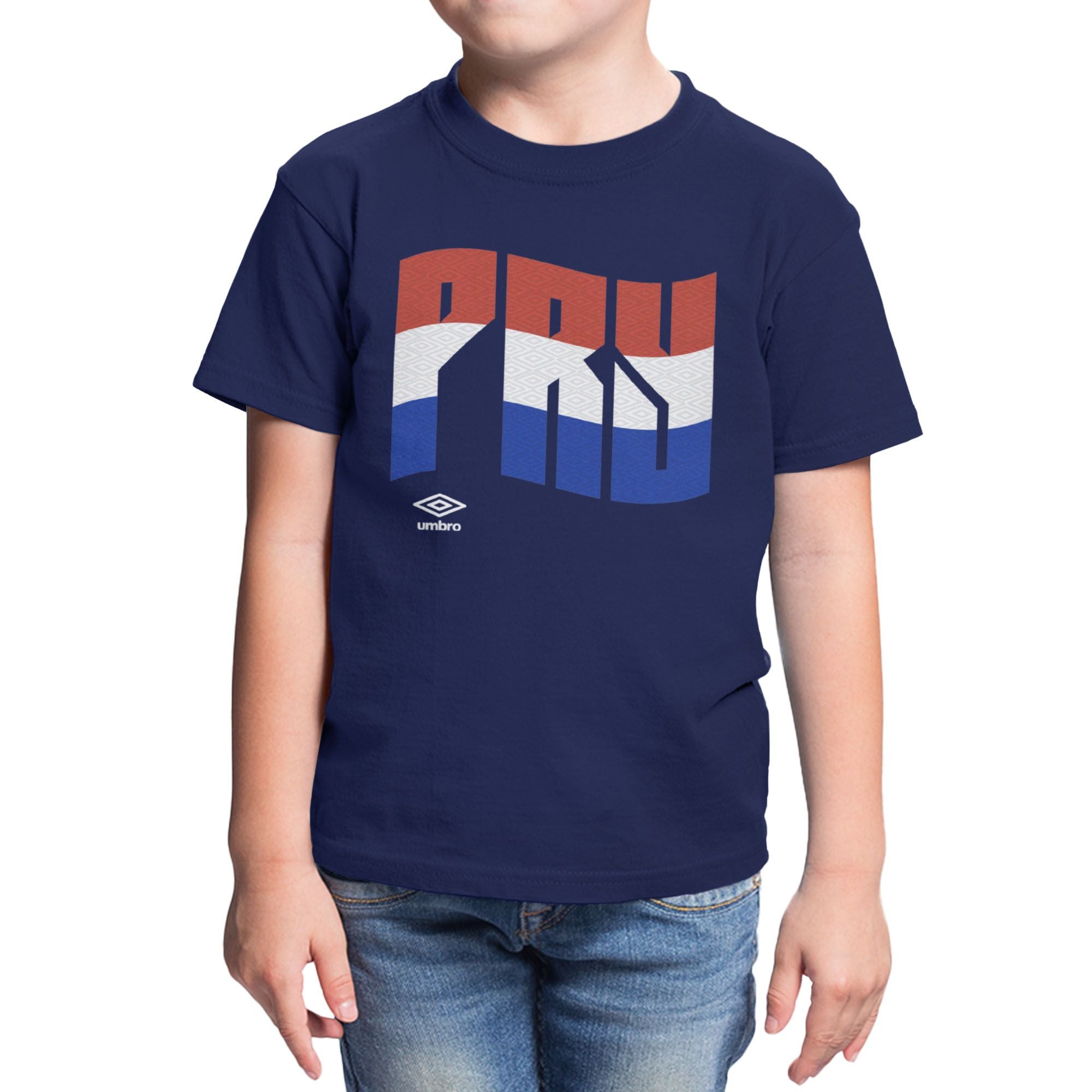 Umbro Kids Paraguay Wavy Logo T-Shirt
