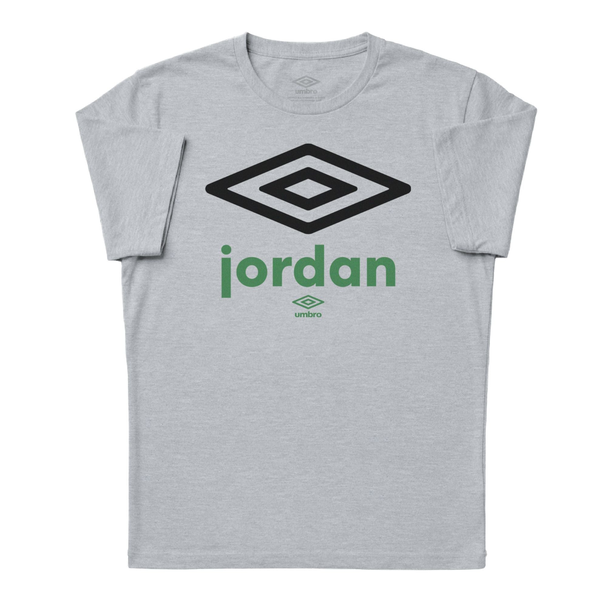 Umbro Adult Unisex Jordan Diamond Logo T-Shirt Sport Grey