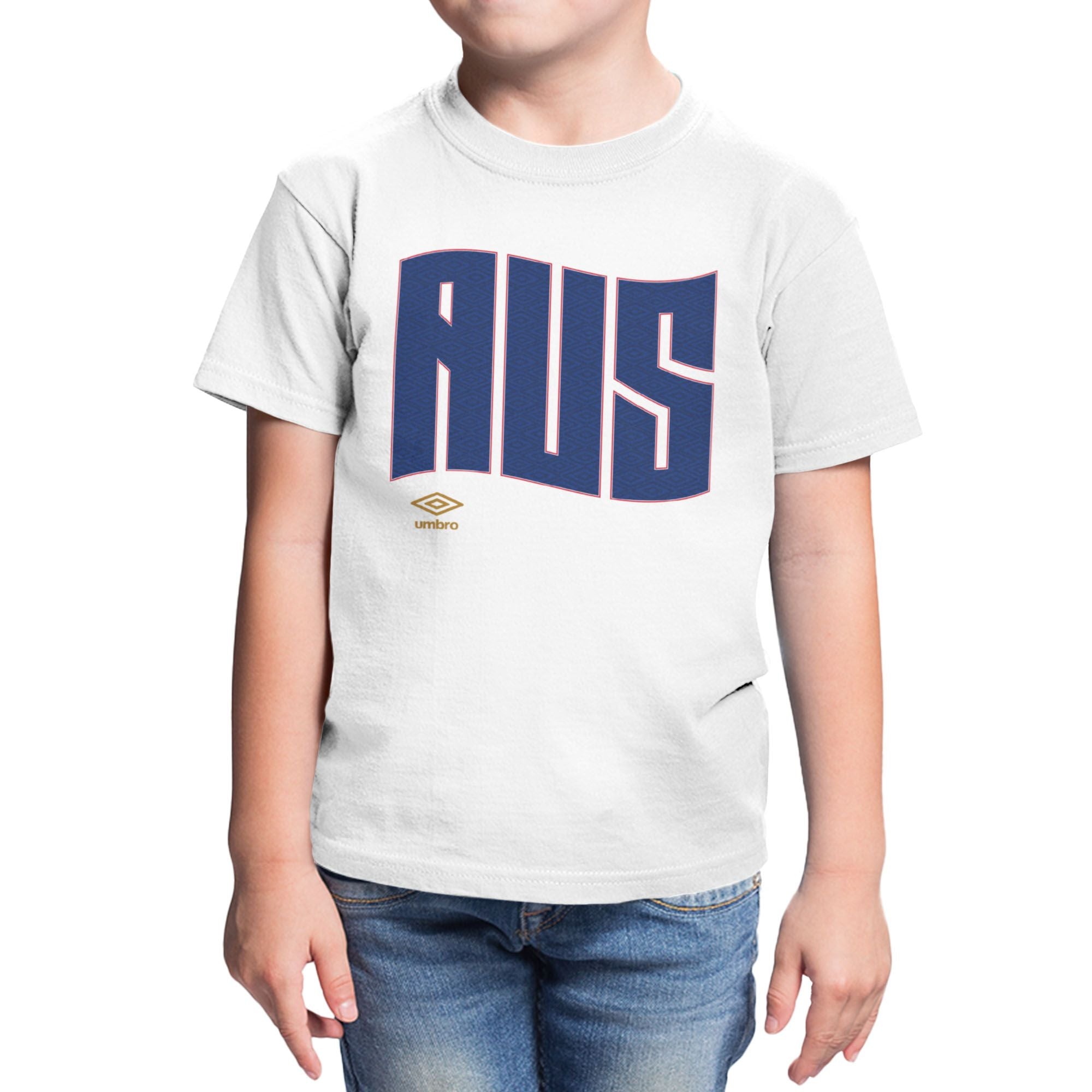 Umbro Kids Australia Wavy Logo T-Shirt