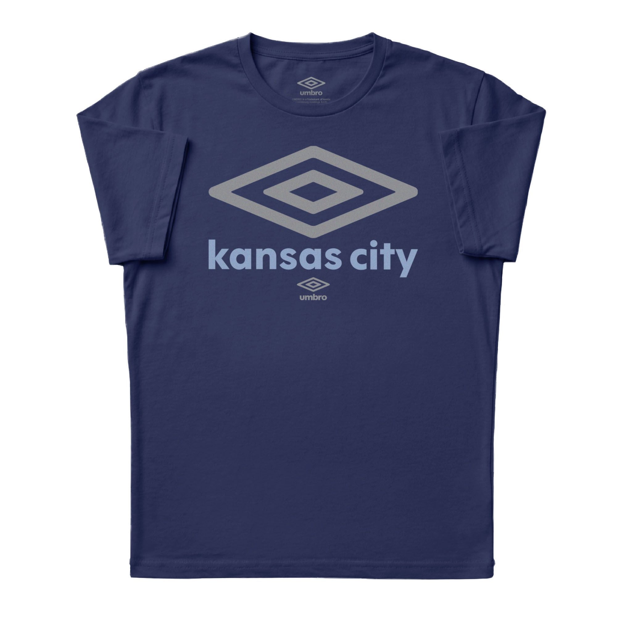 Umbro Adult Kansas City Diamond Logo T-Shirt Navy