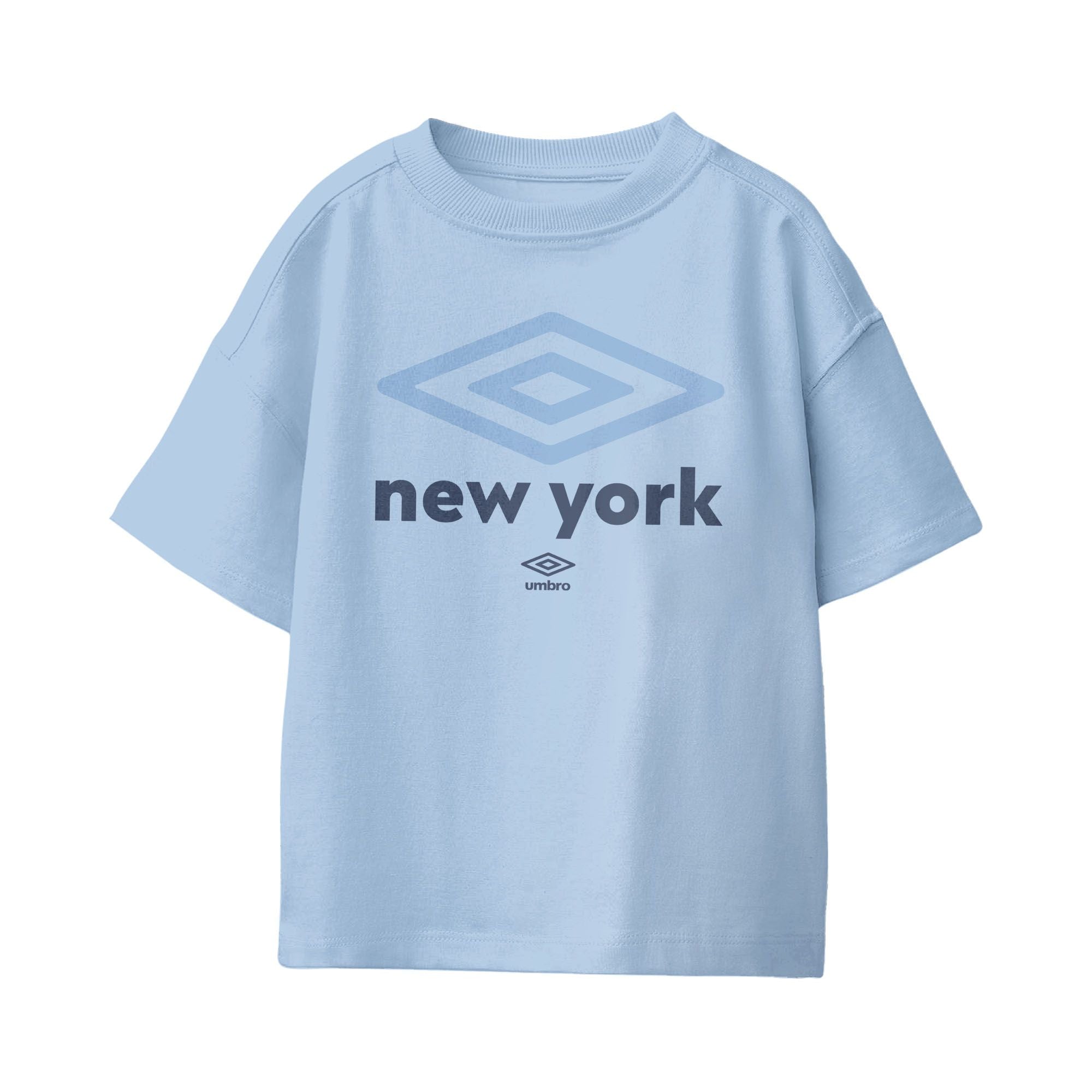 Umbro Kids New York City Diamond Logo T-Shirt Light Blue