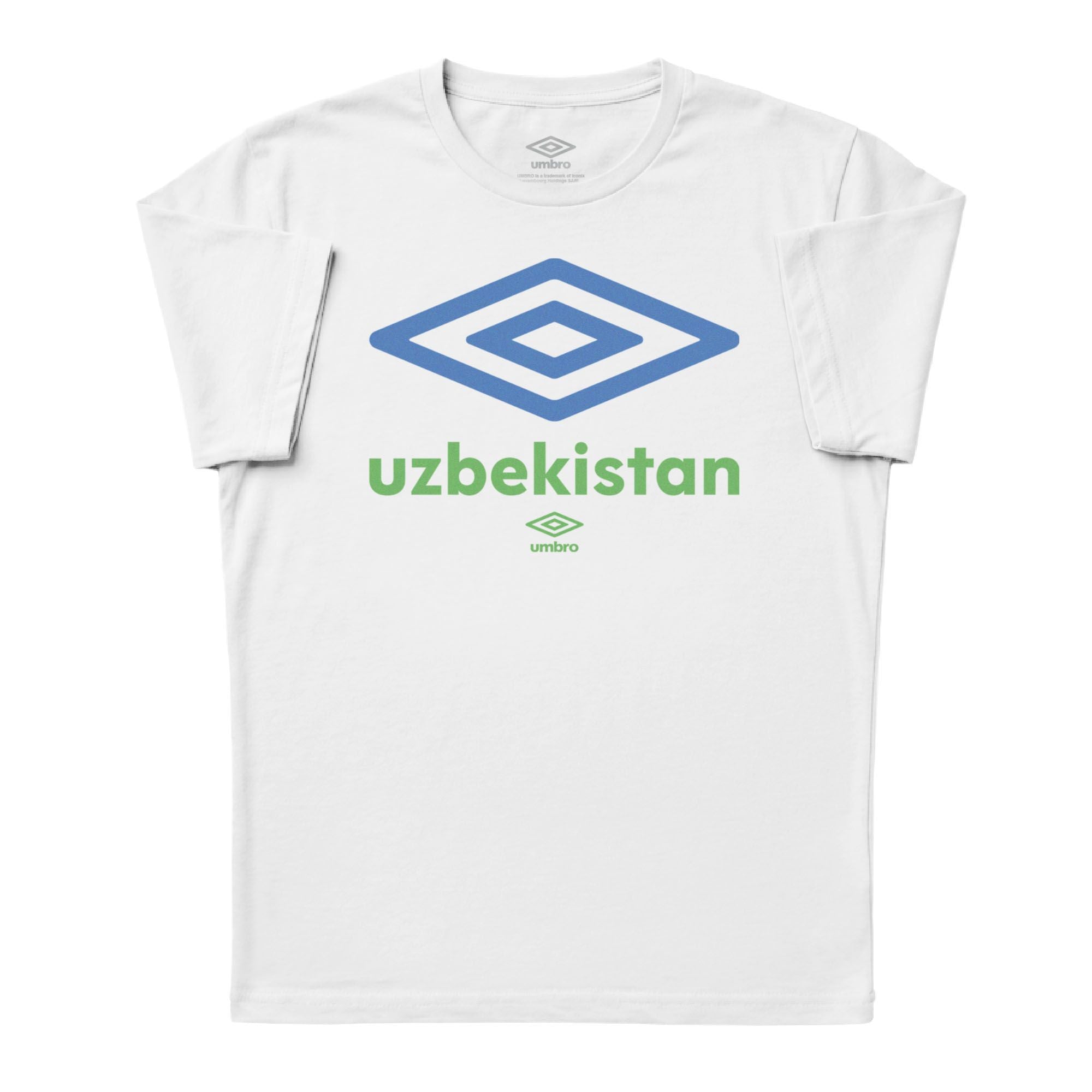 Umbro Uzbekistan Diamond Logo T-Shirt White