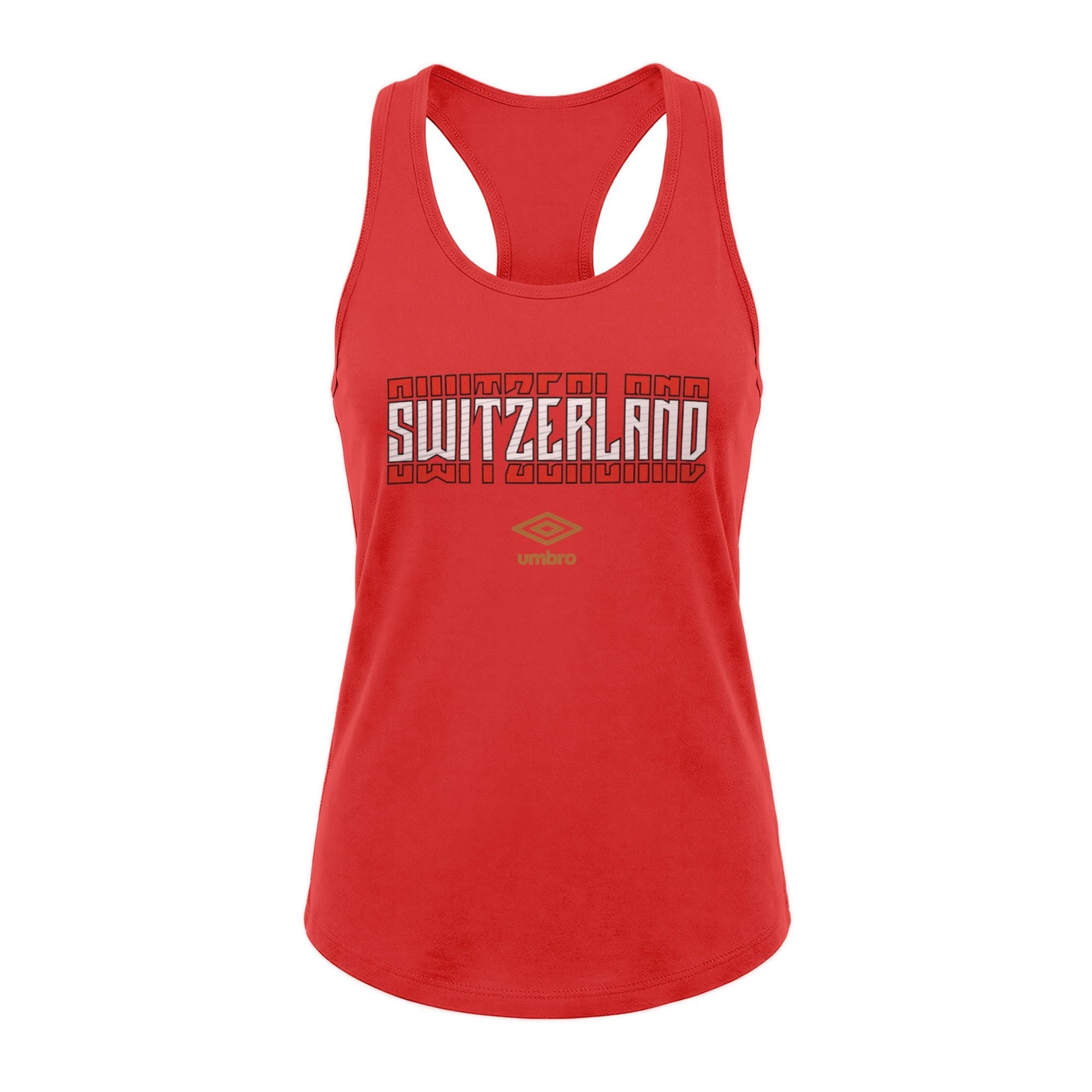 Umbro Switzerland Stacked Soccer Tank Red