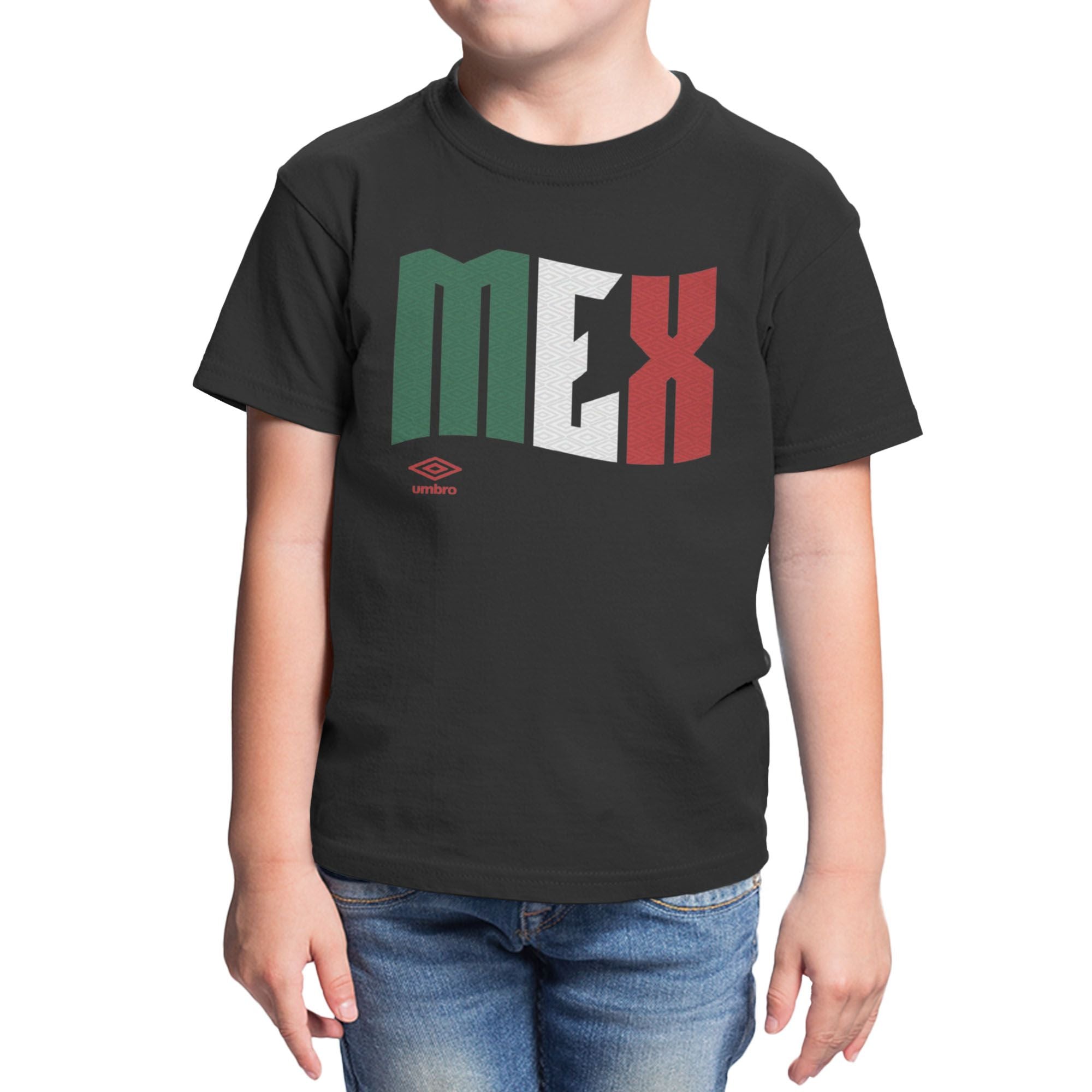 Umbro Kids Mexico Wavy Logo T-Shirt