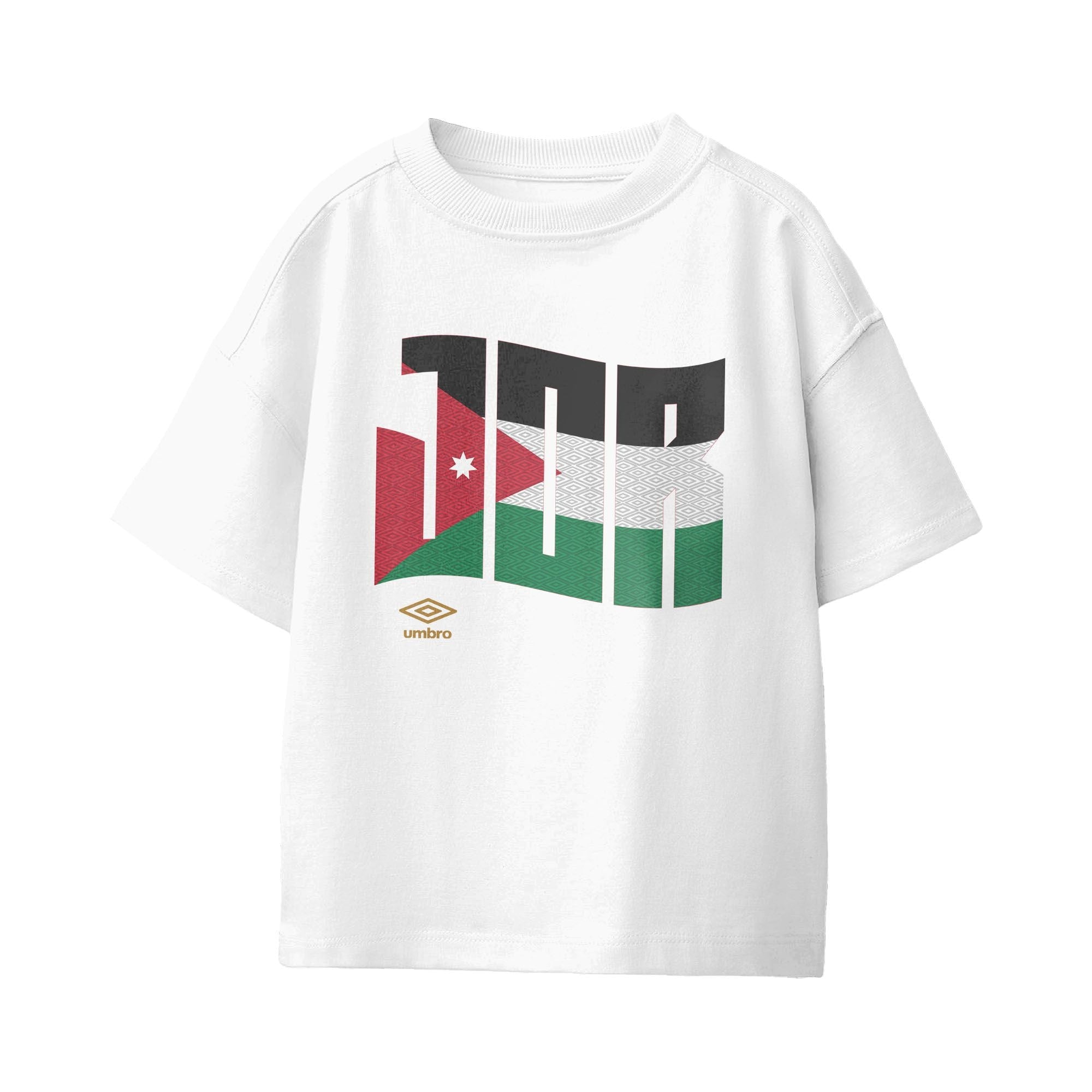 Umbro Kids Jordan Wavy Logo T-Shirt White