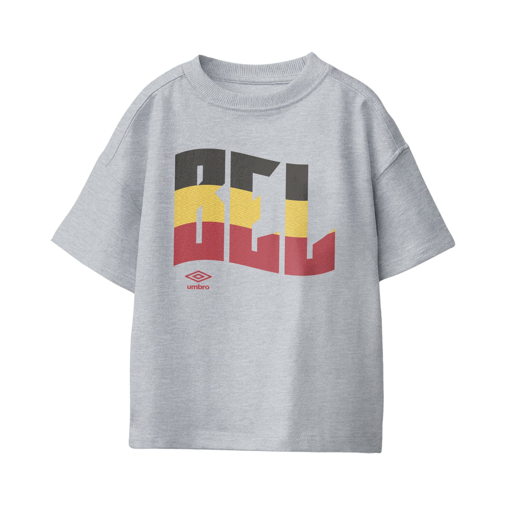 Umbro Kids Belgium Wavy Logo T-Shirt Sport Grey