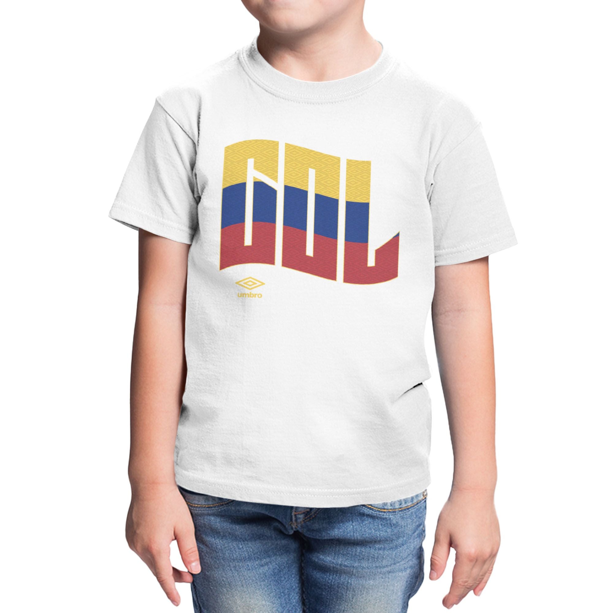 Umbro Kids Colombia Wavy Logo T-Shirt