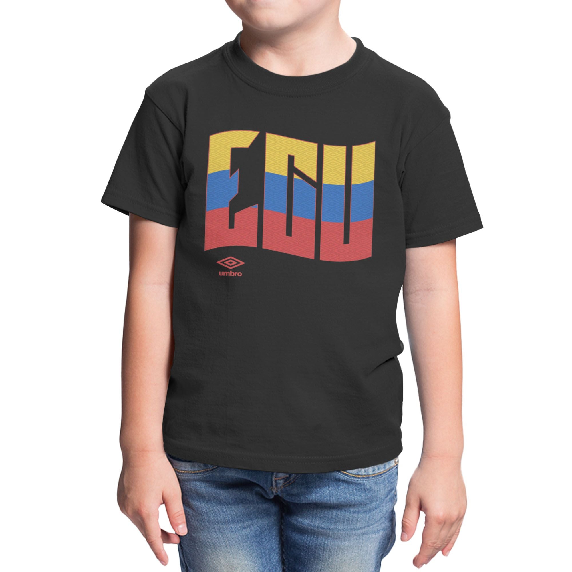 Umbro Kids Ecuador Wavy Logo T-Shirt