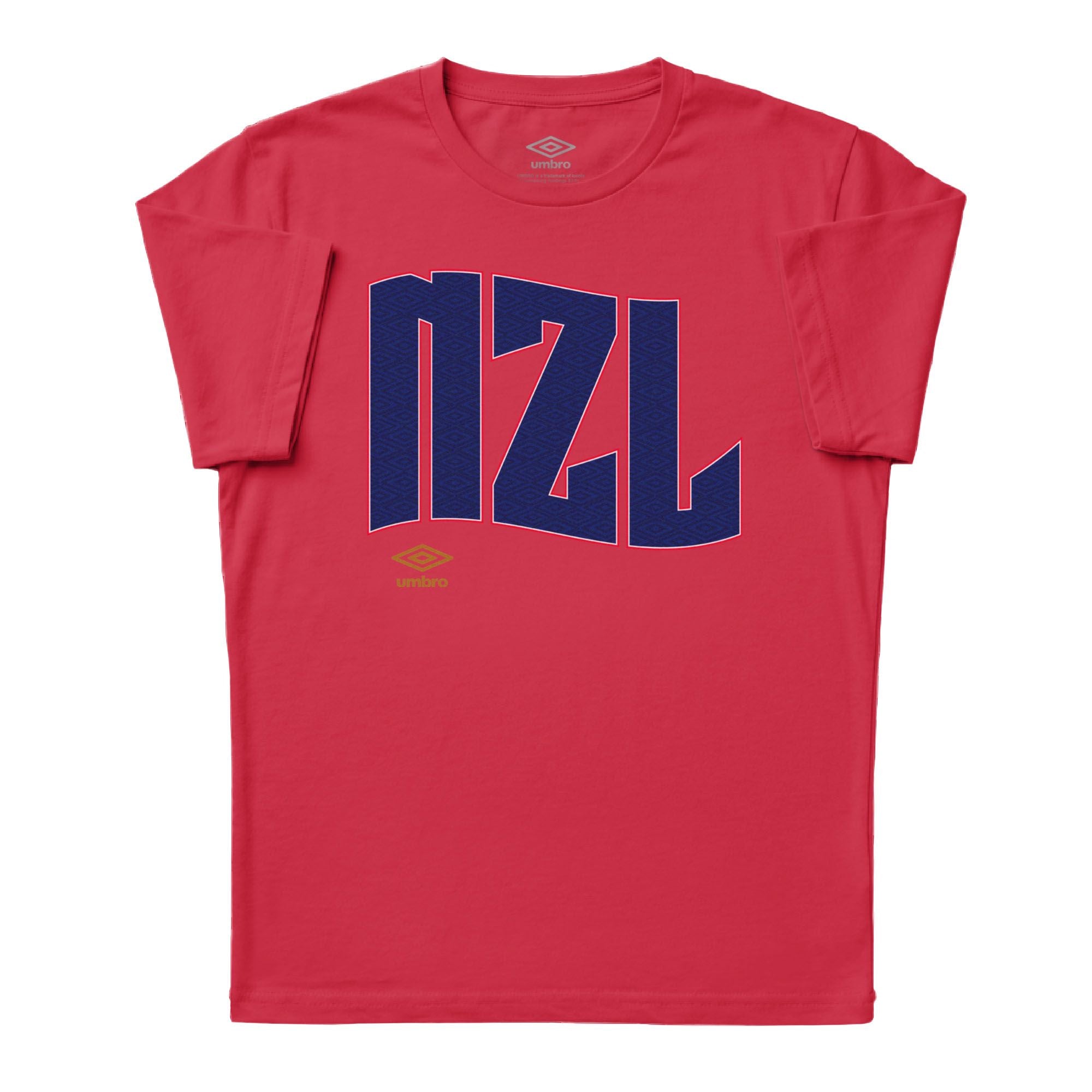 Umbro New Zealand Wavy Logo T-Shirt Red