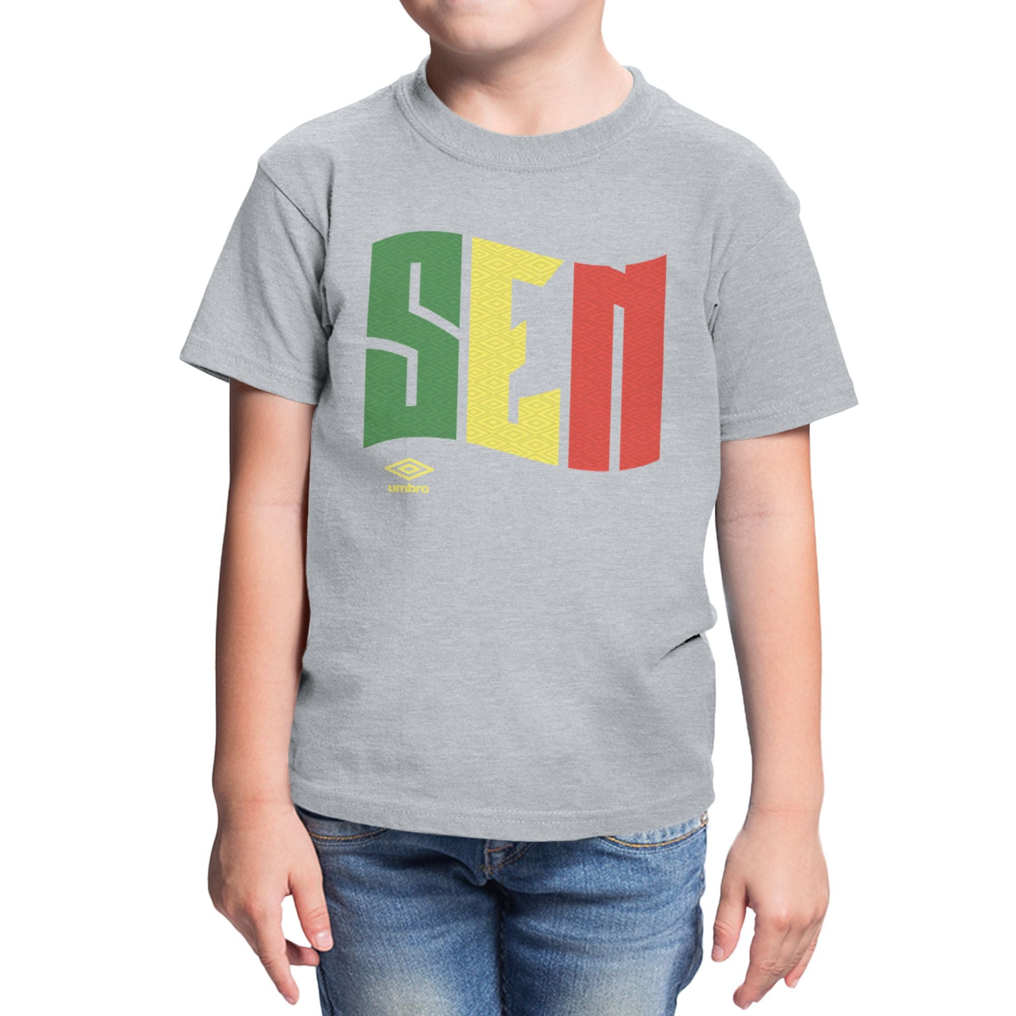 Umbro Kids Senegal Wavy Logo T-Shirt