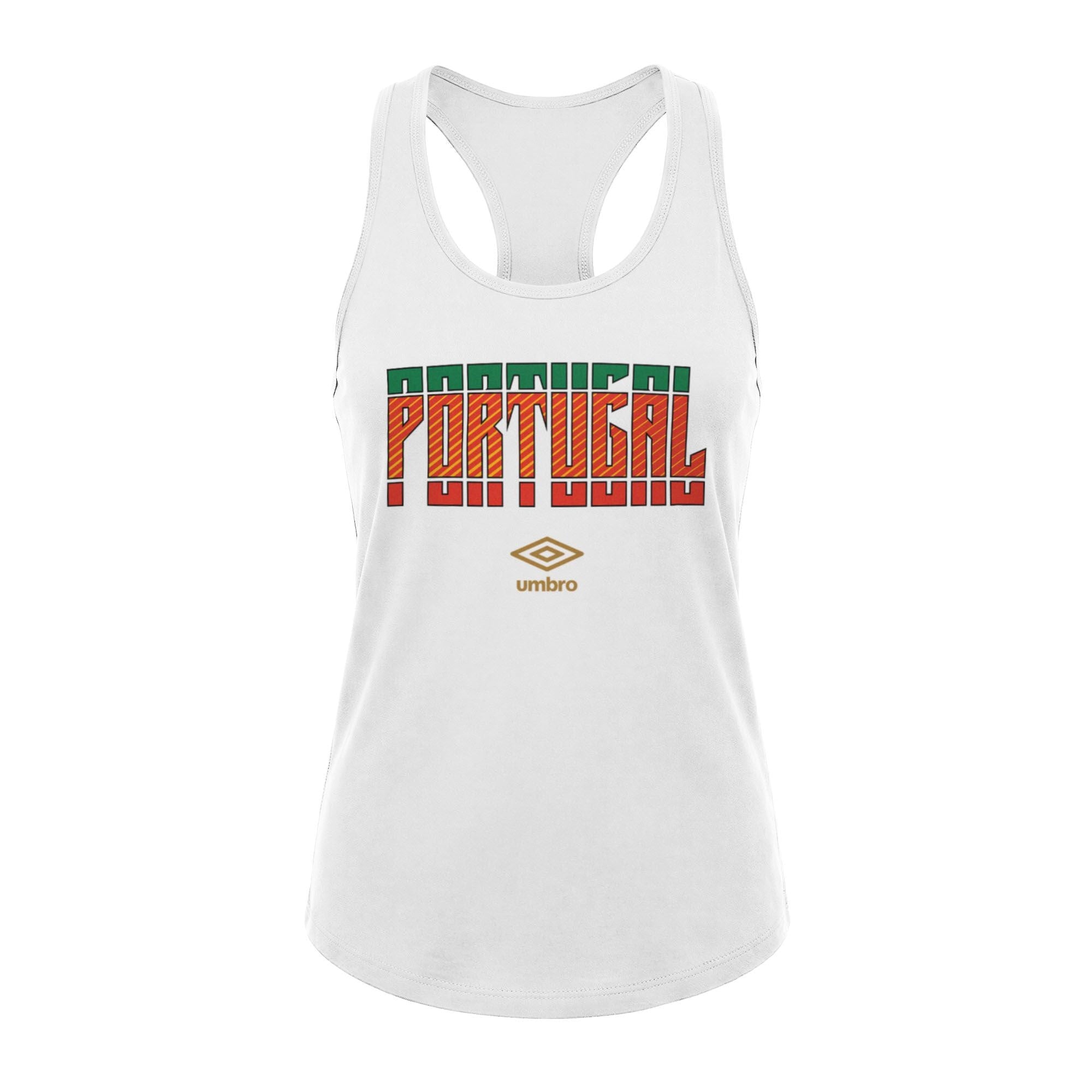 Umbro Portugal Stacked Soccer Tank Bright White